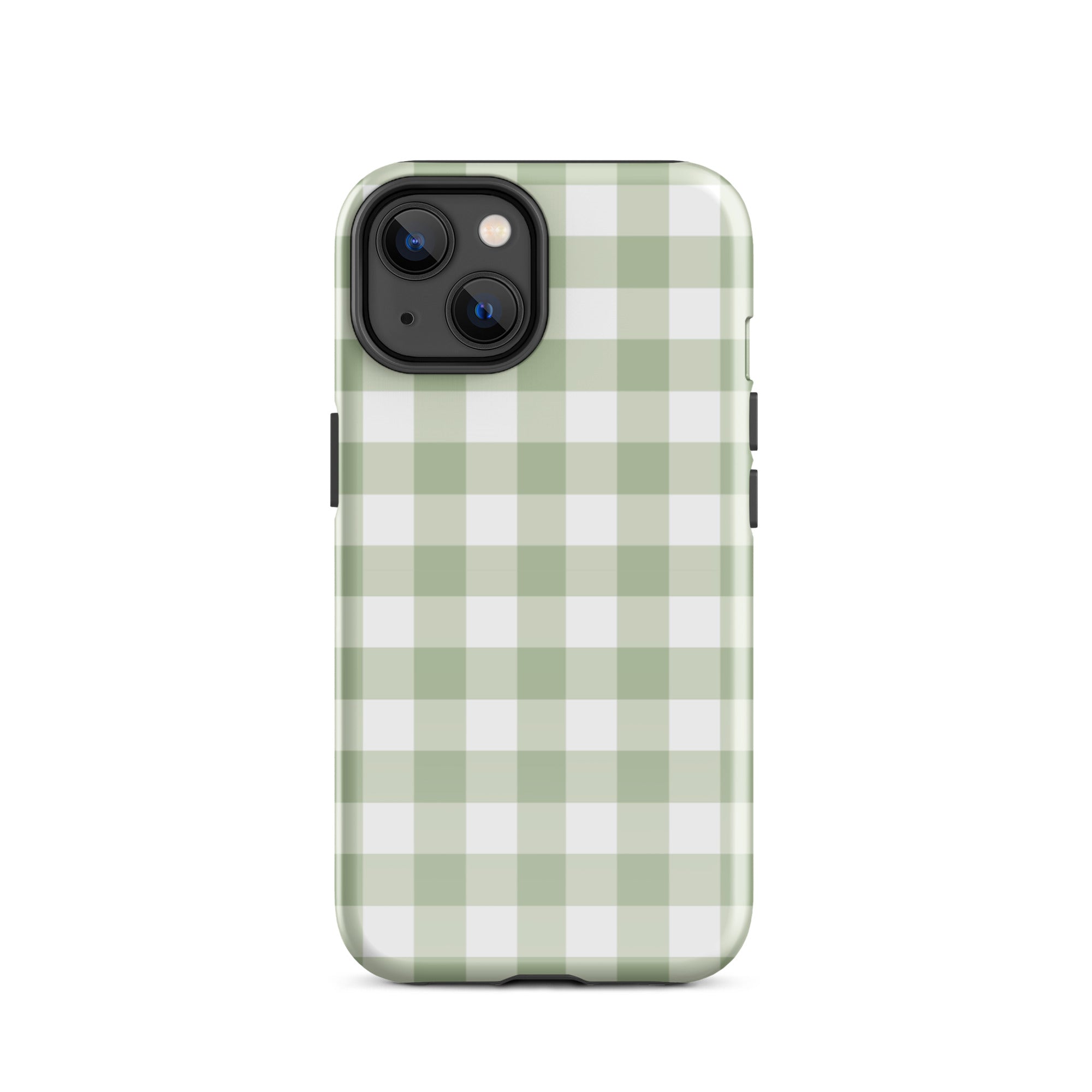 Green Gingham iPhone Case