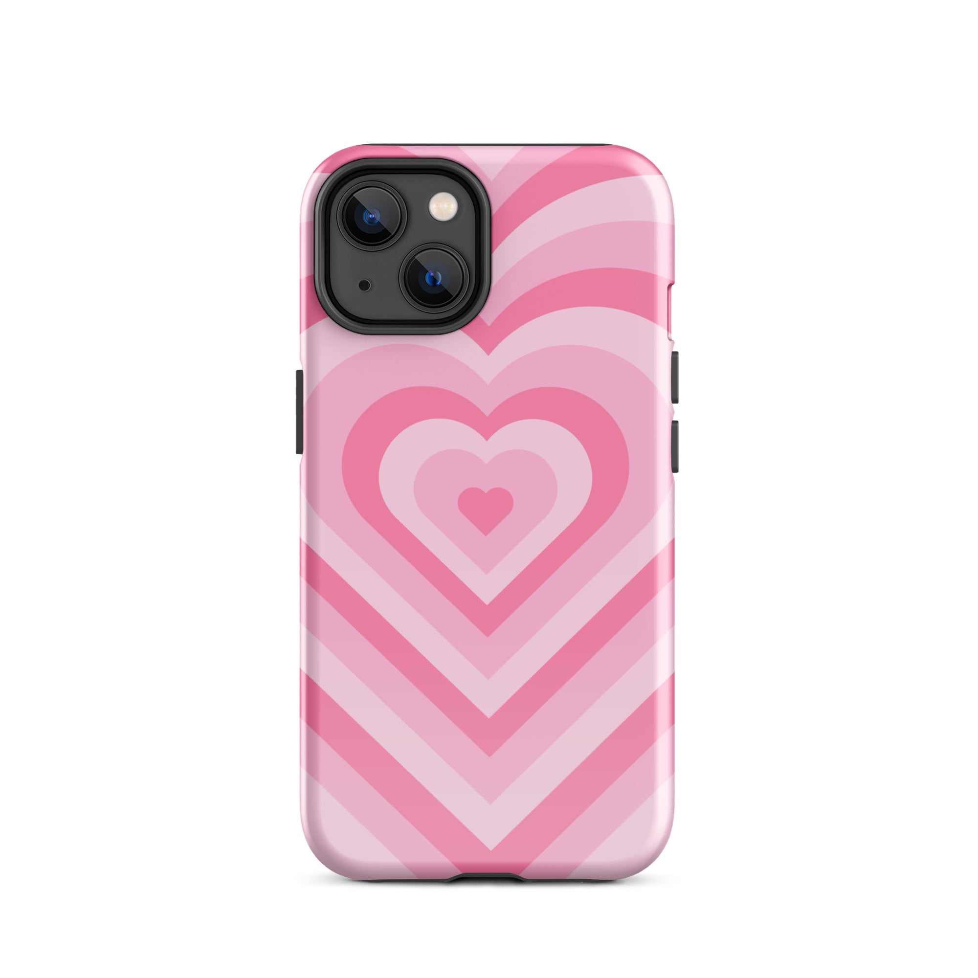 Pink Glowing Hearts iPhone Case