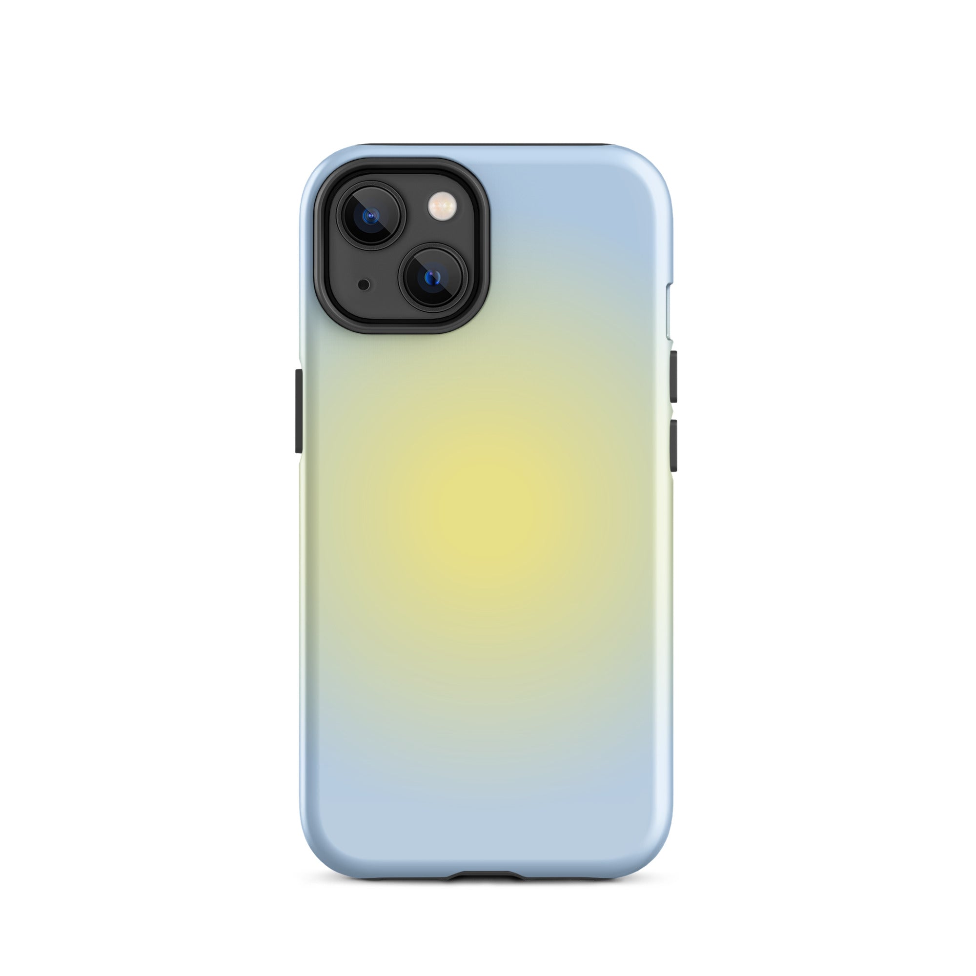 Yellow & Blue Aura iPhone Case