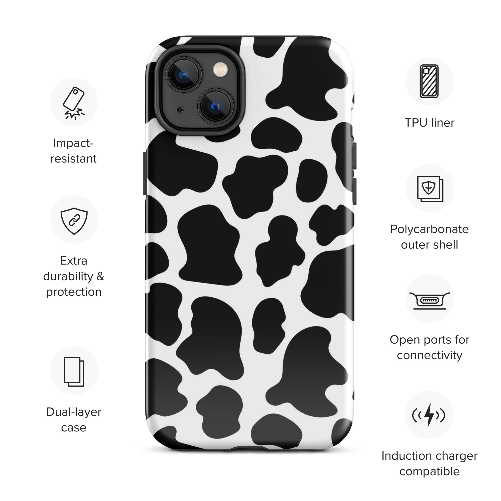 Cow Print iPhone Case