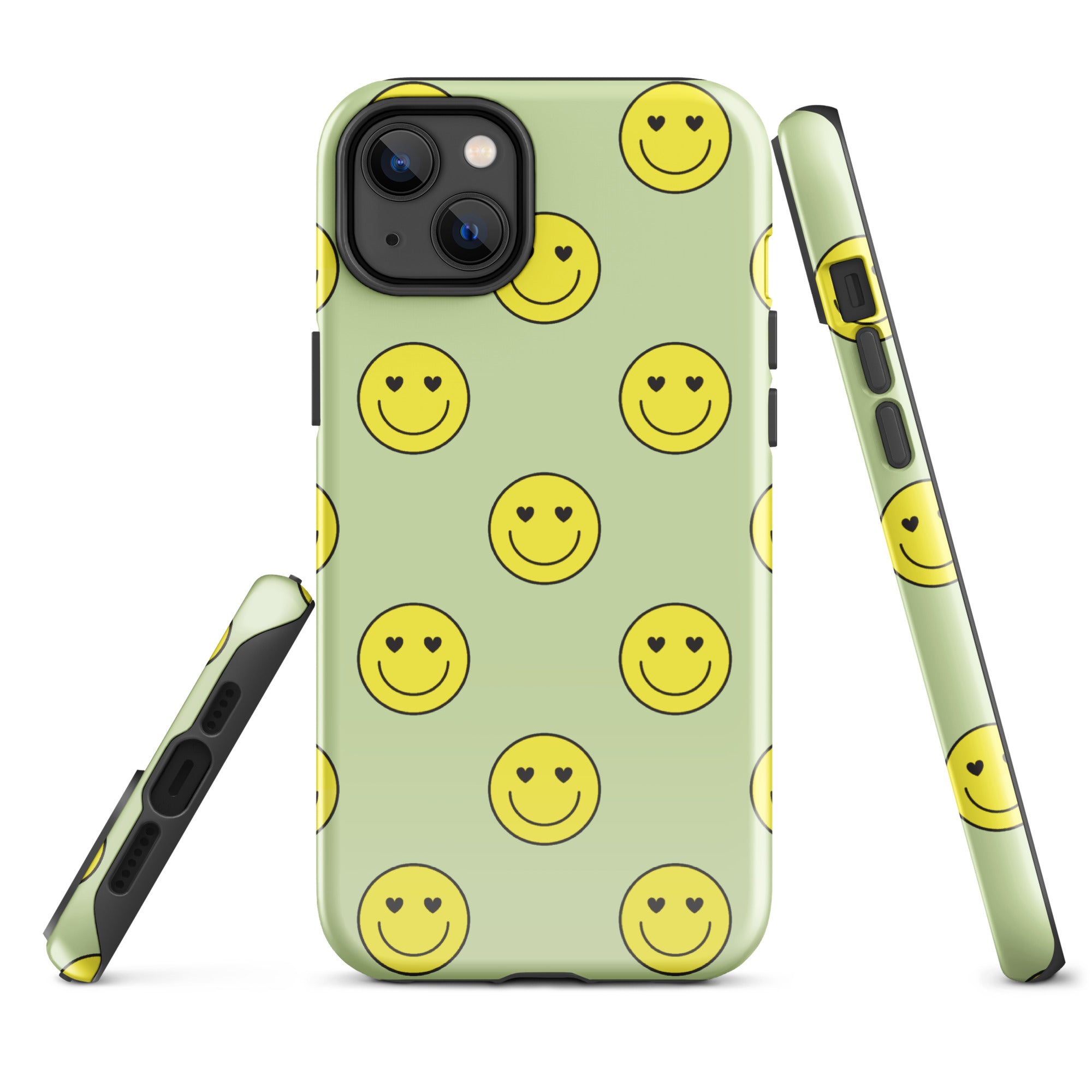 Neon Smiley Faces iPhone Case