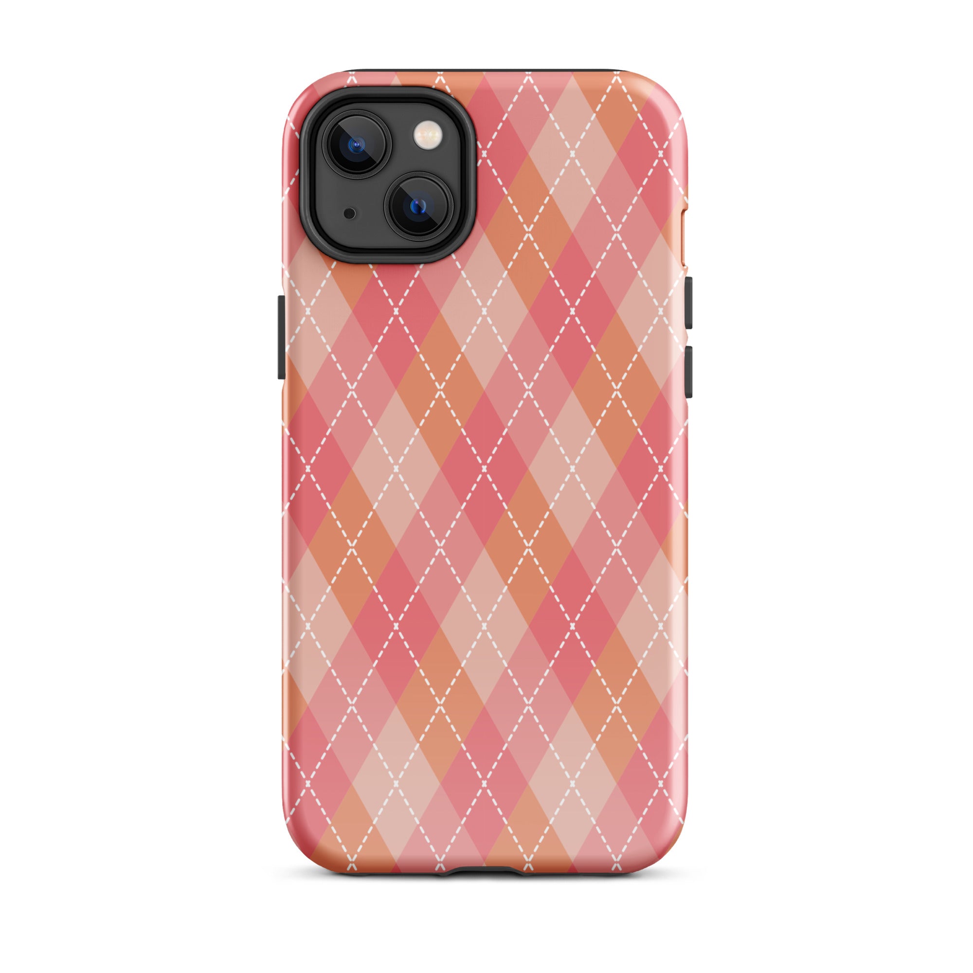 Pink Argyle iPhone Case