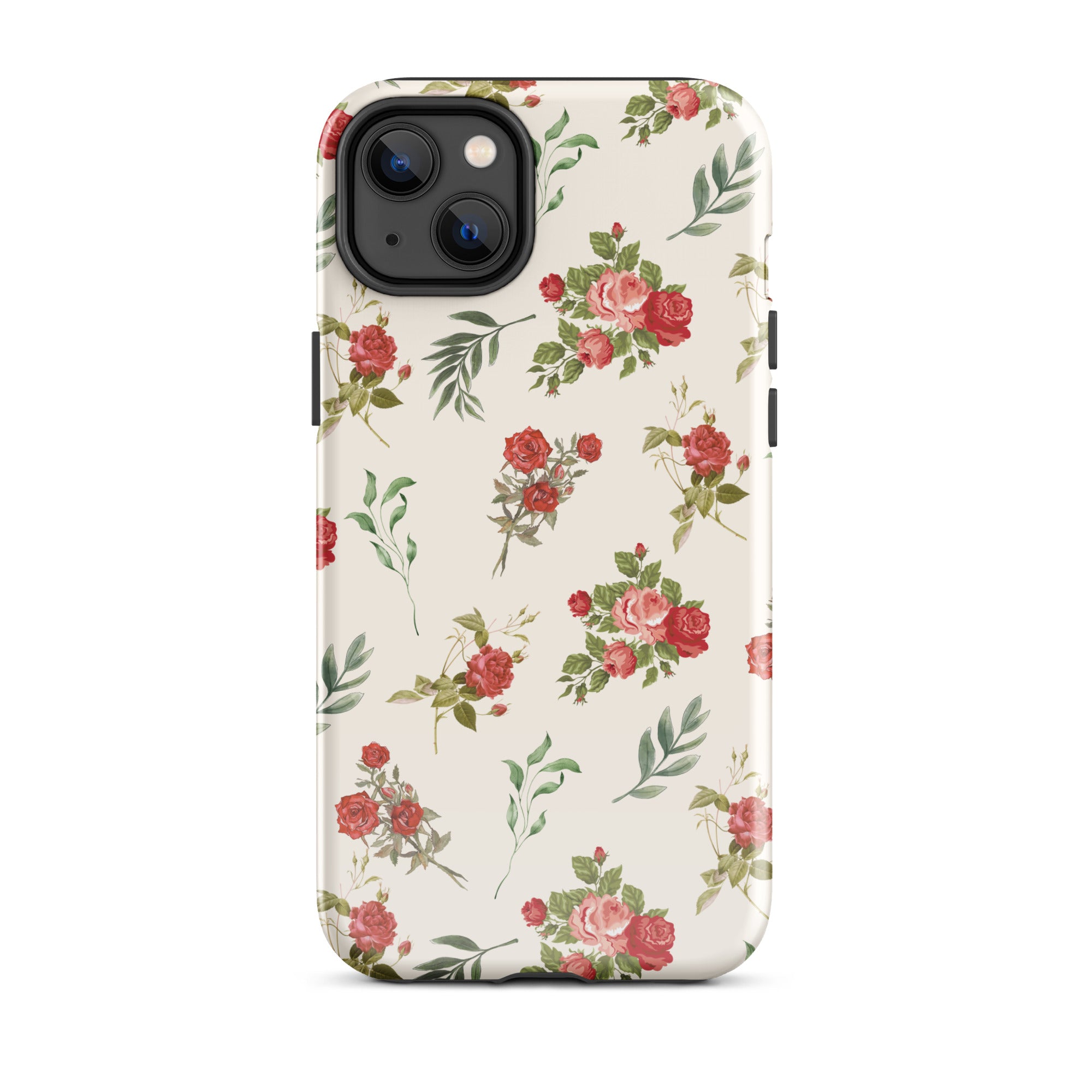 Red Vintage Roses iPhone Case