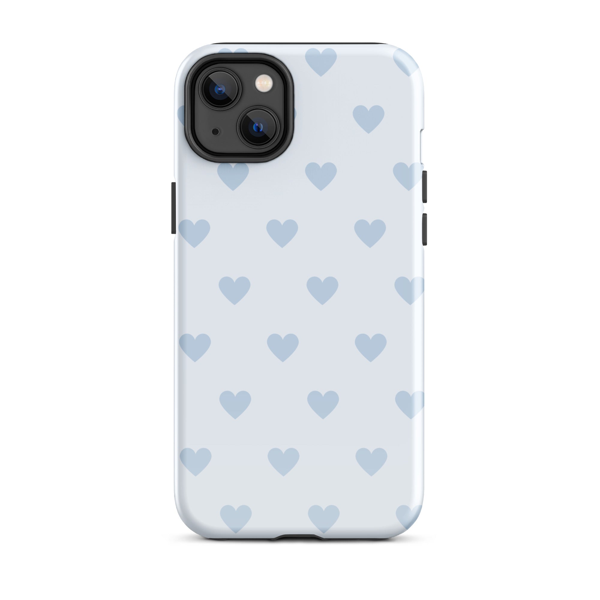 Light Blue Hearts iPhone Case