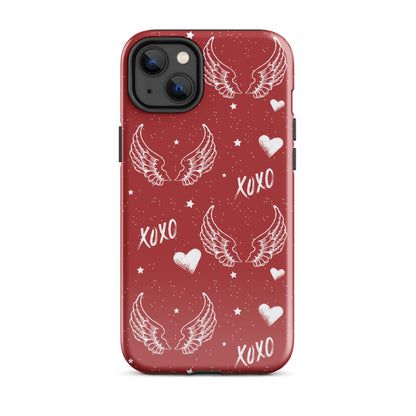 Y2K Red Angel Wings iPhone Case