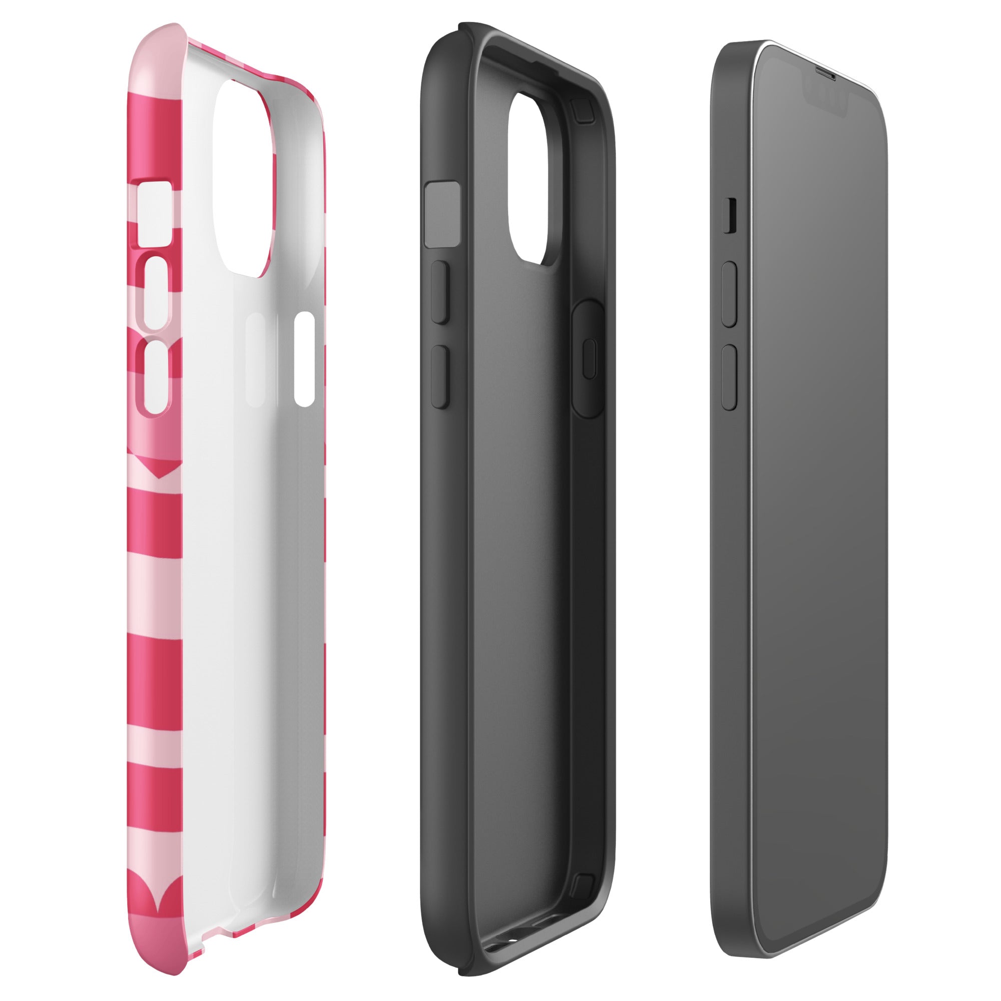 Hearts Checkered iPhone Case
