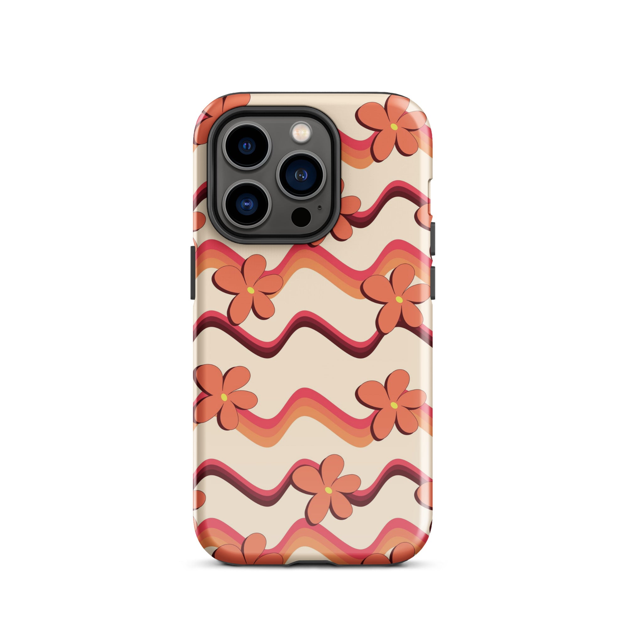 Vintage Flowers iPhone Case iPhone 14 Pro Glossy
