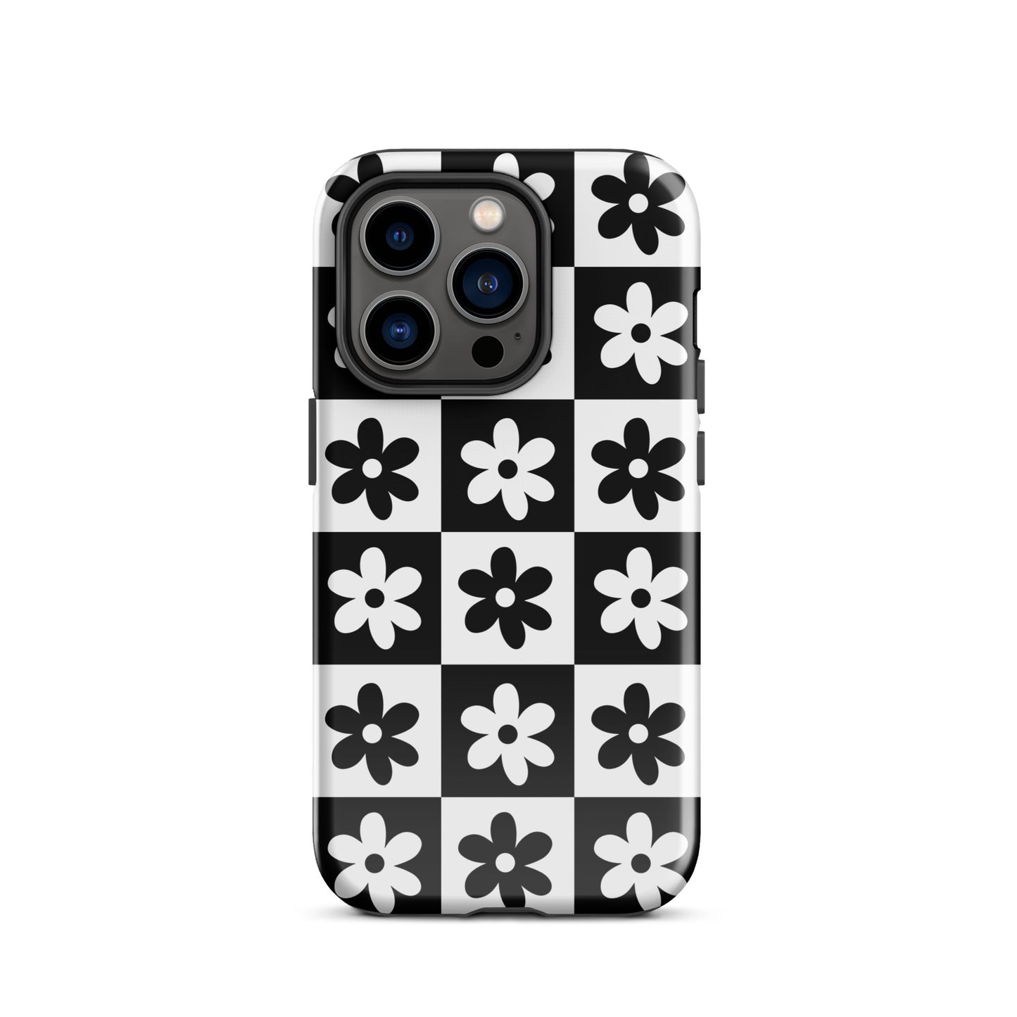 Black & White Garden iPhone Case iPhone 14 Pro Glossy