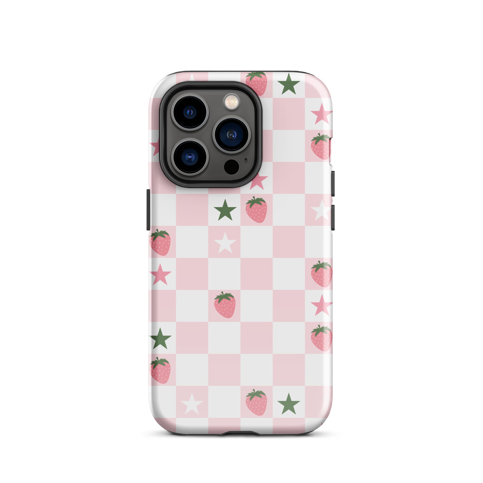 Strawberry Check iPhone Case