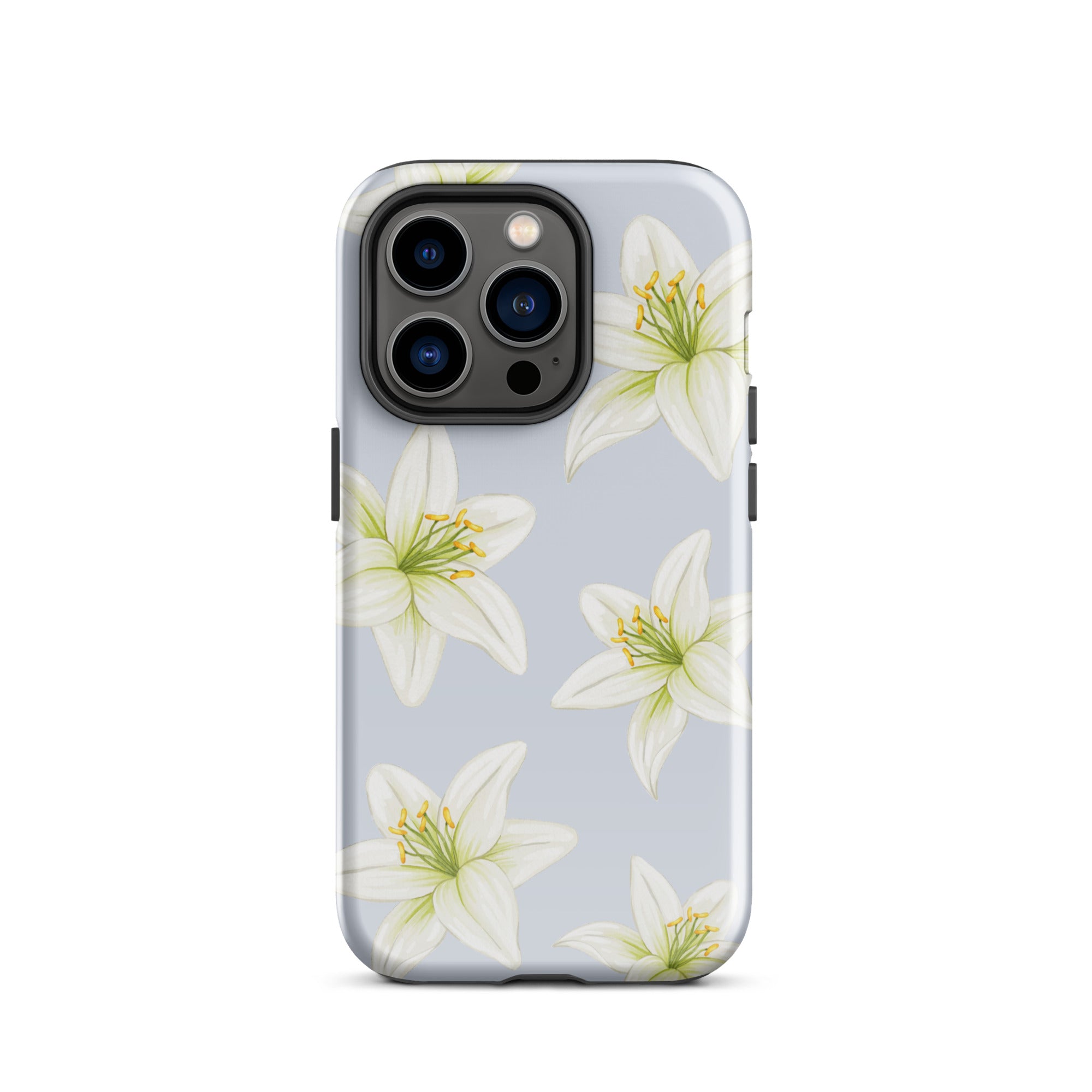 Blue Tiger Lily iPhone Case