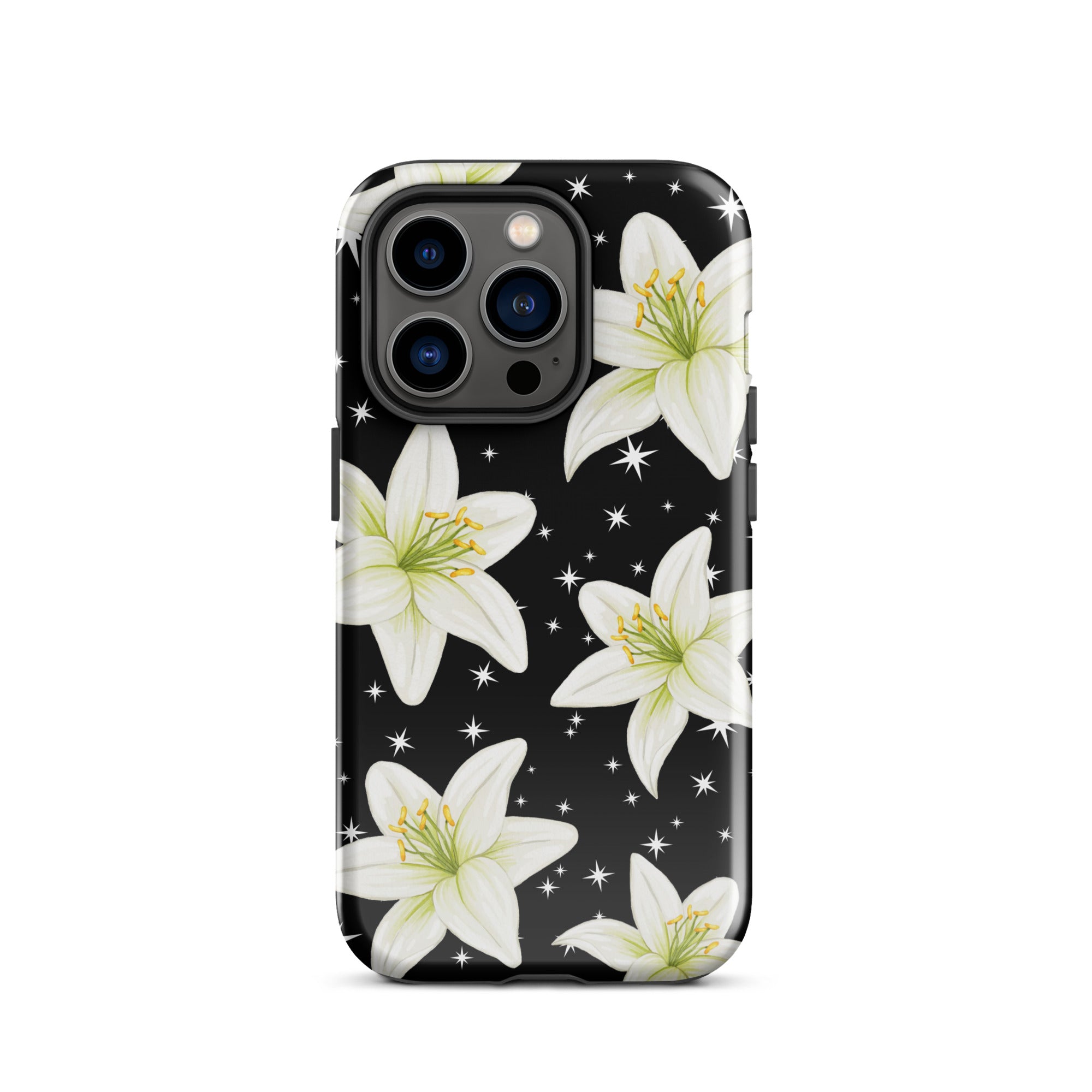 Tiger Lilies & Stars iPhone Case