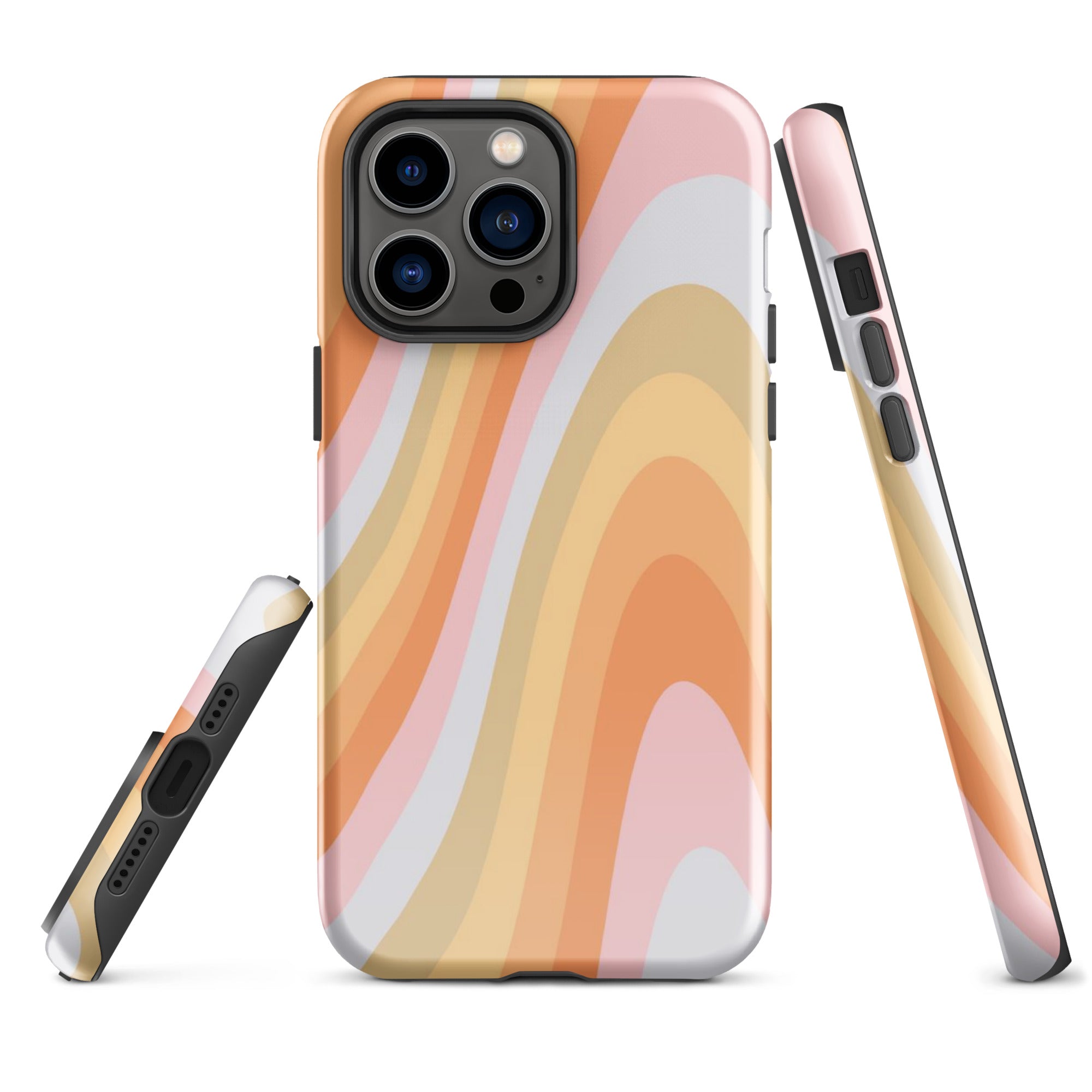 Rainbow Waves iPhone Case