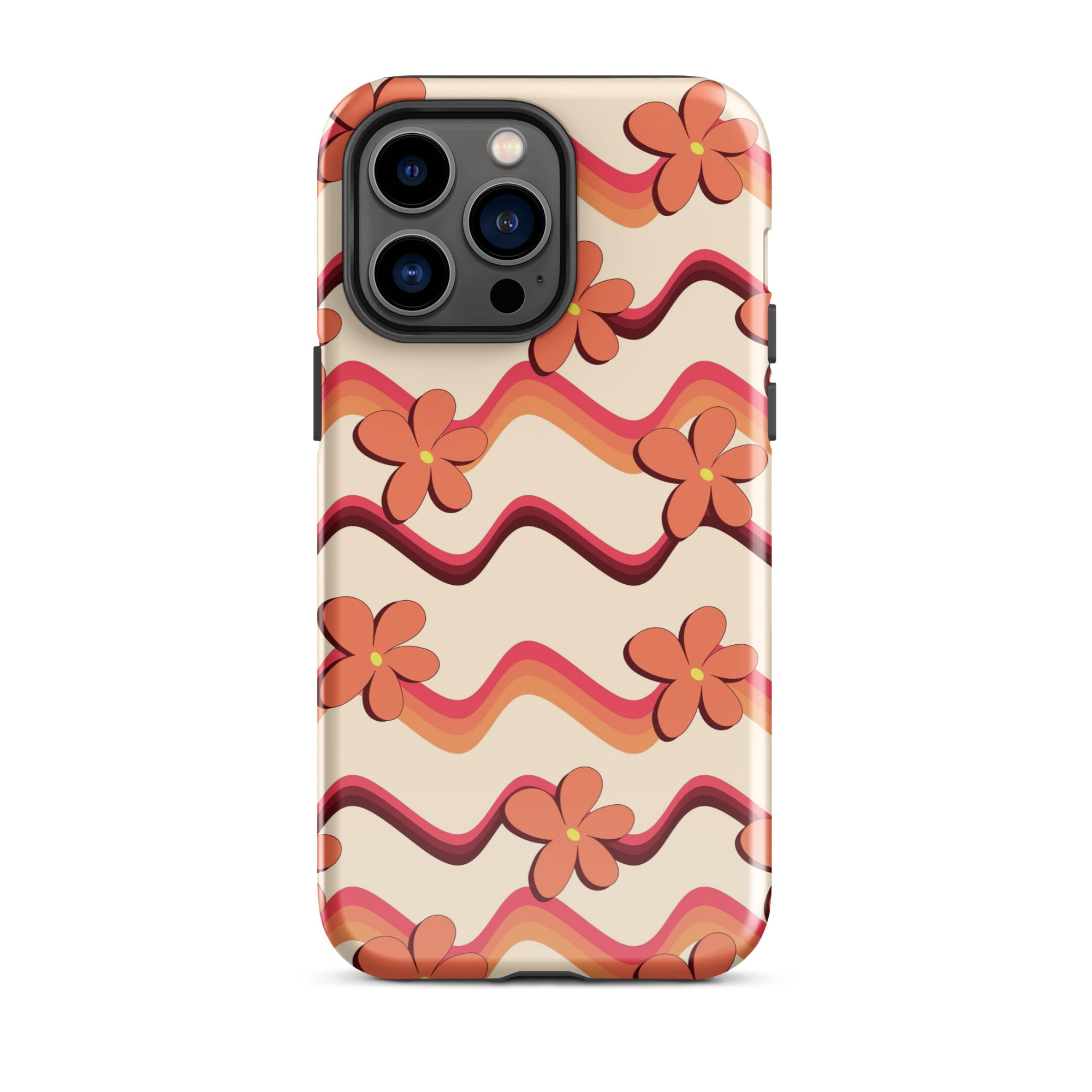 Vintage Flowers iPhone Case iPhone 14 Pro Max Glossy