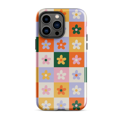 Patchwork Flowers iPhone Case iPhone 14 Pro Max Glossy