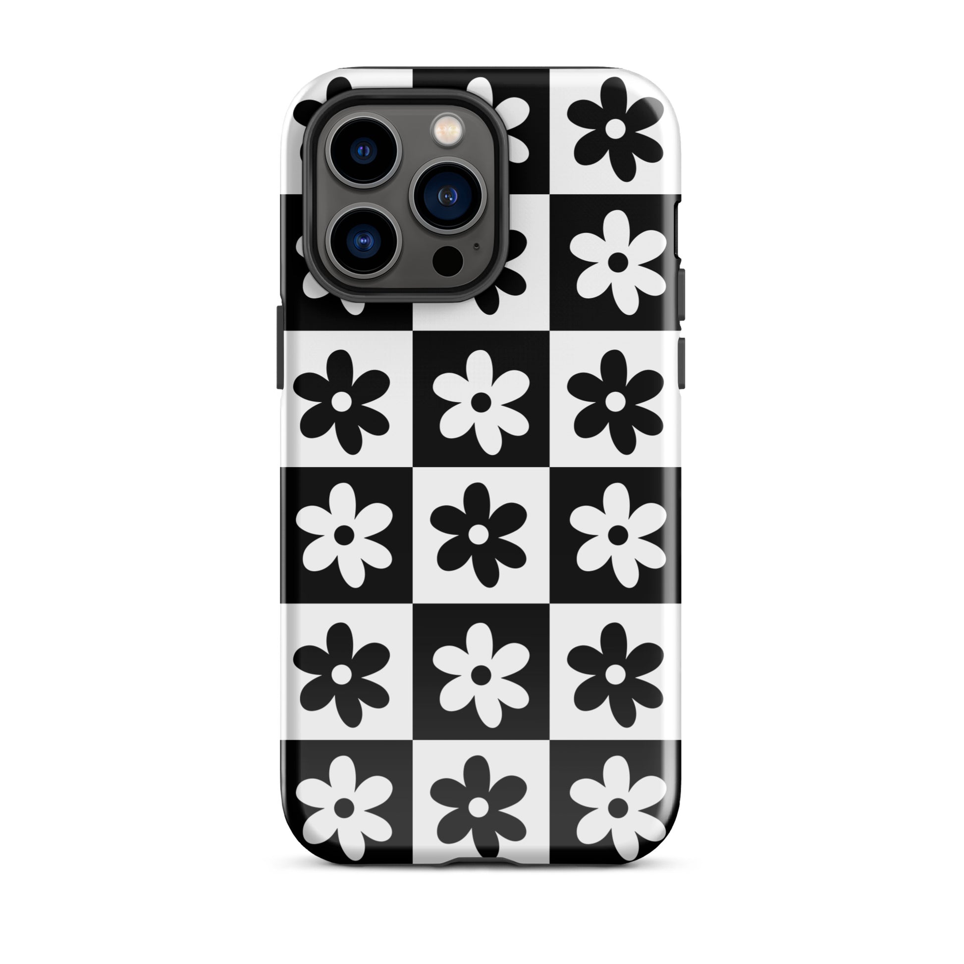 Black & White Garden iPhone Case iPhone 14 Pro Max Glossy