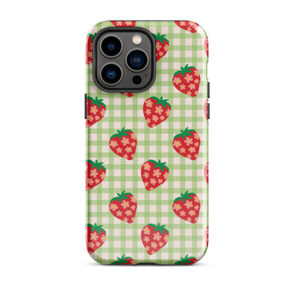 Strawberry Picnic iPhone Case iPhone 14 Pro Max Glossy