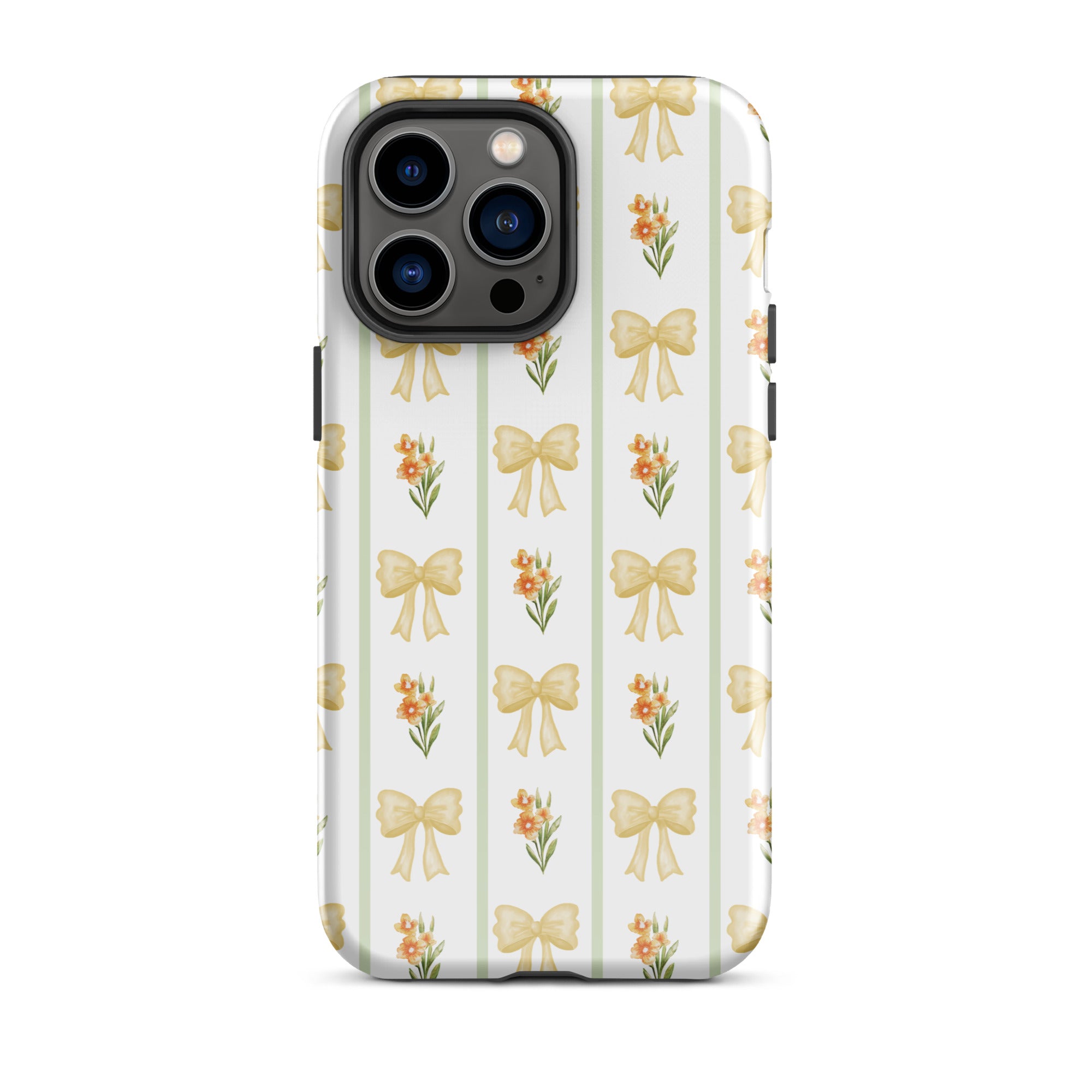 Yellow Bows iPhone Case