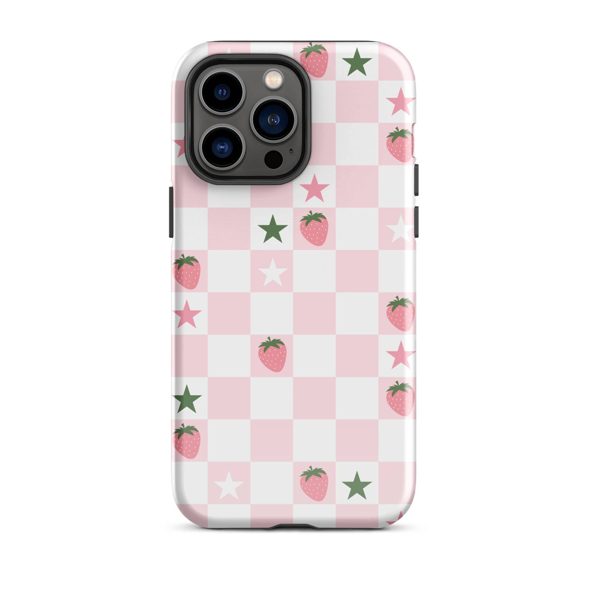 Strawberry Check iPhone Case