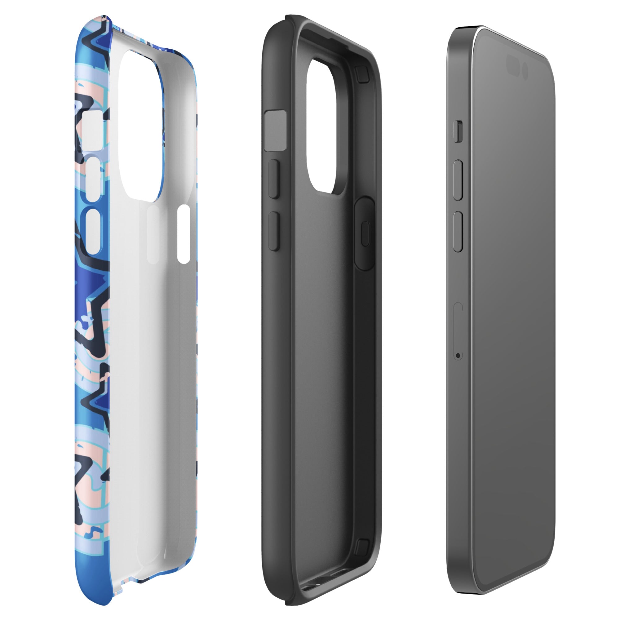 Y2K Blue Star iPhone Case