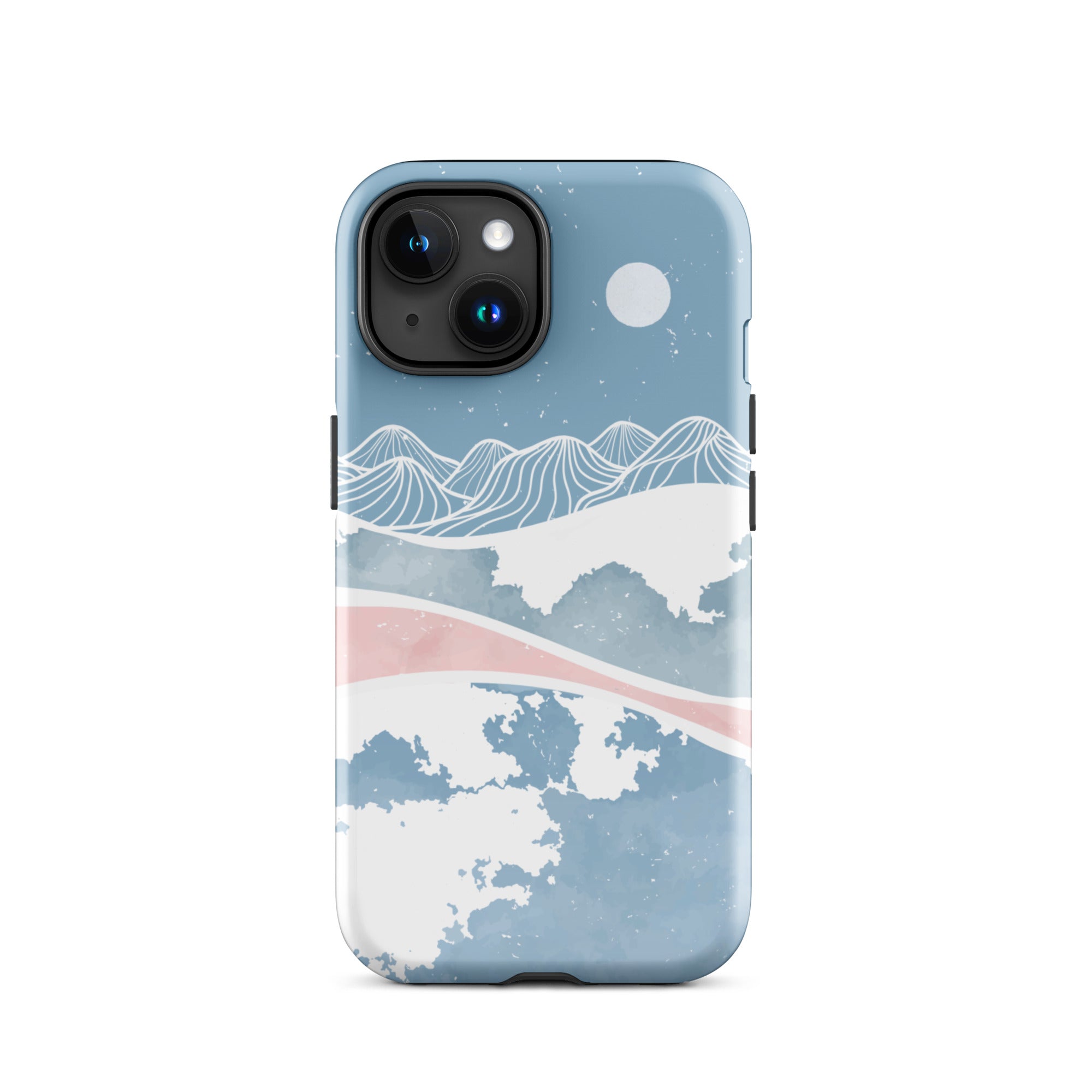 Blue Winter Night iPhone Case iPhone 15 Glossy
