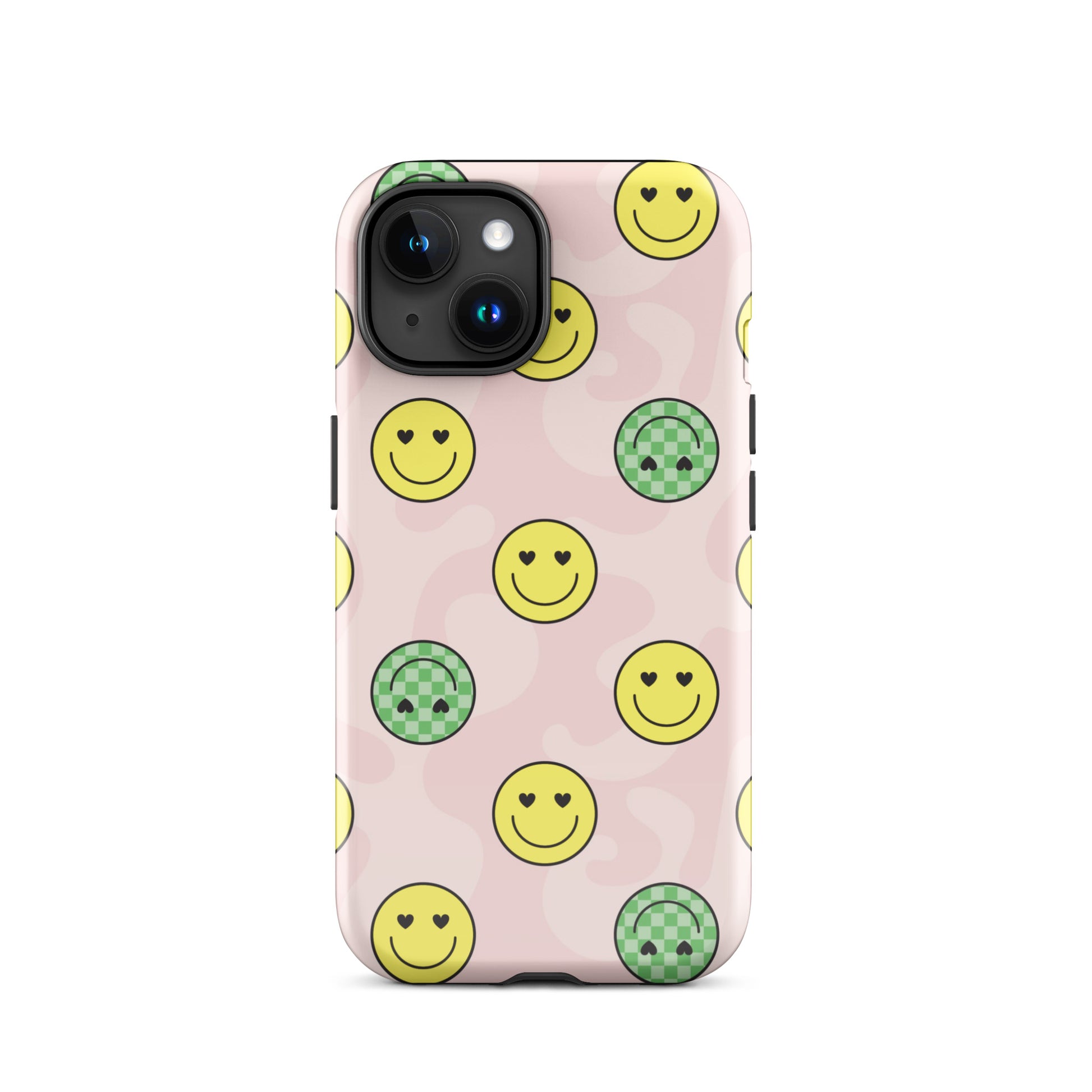Preppy Smiley Faces iPhone Case iPhone 15 Glossy