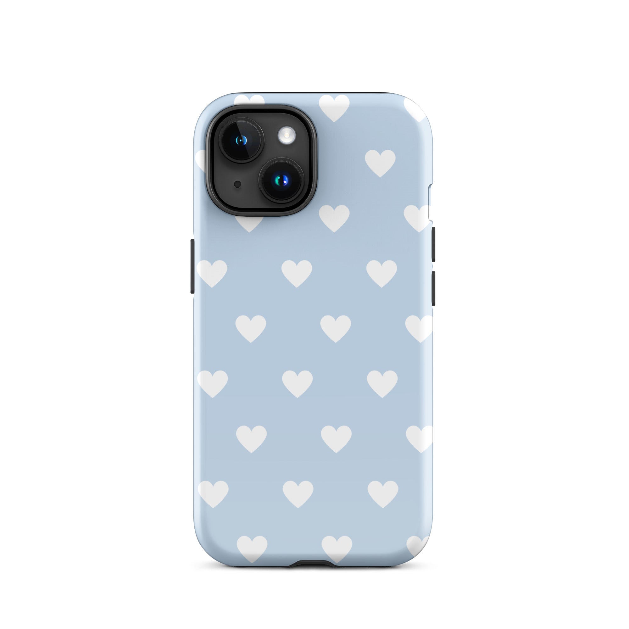 Blue Hearts iPhone Case