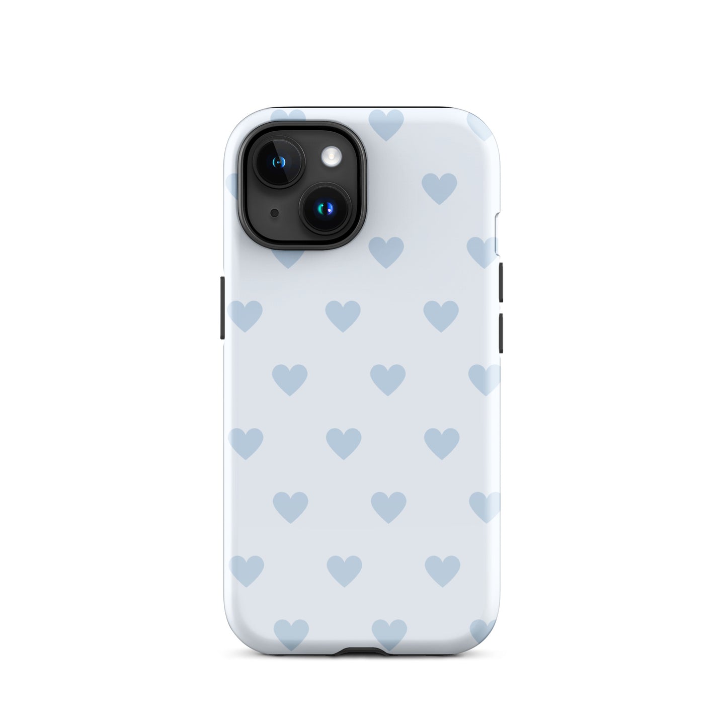Light Blue Hearts iPhone Case