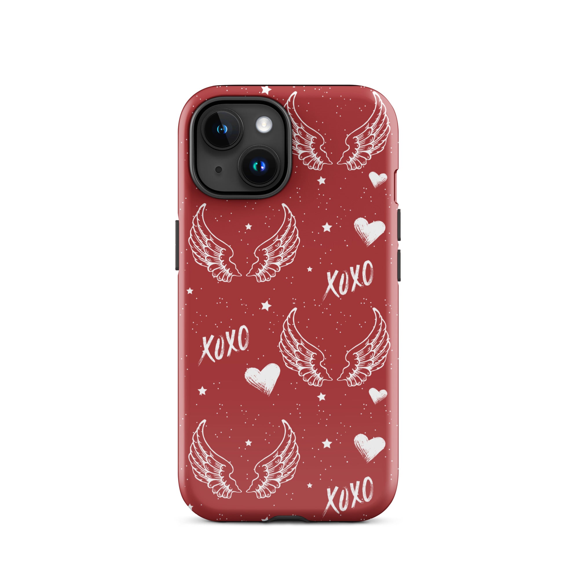 Y2K Red Angel Wings iPhone Case
