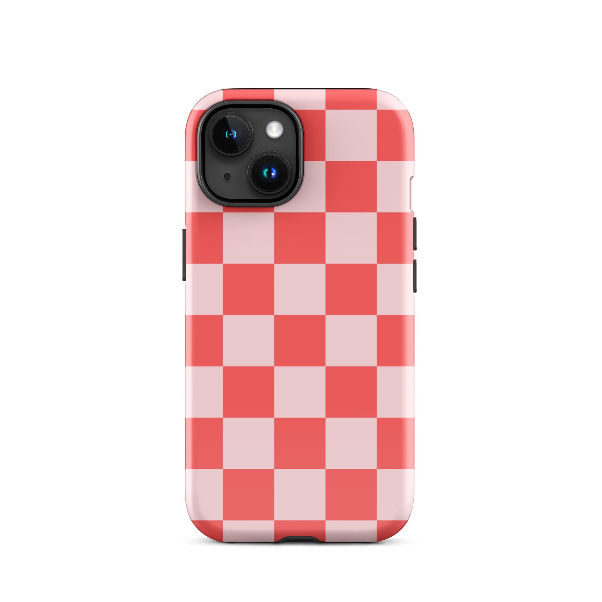 Red & Pink Checkered iPhone Case