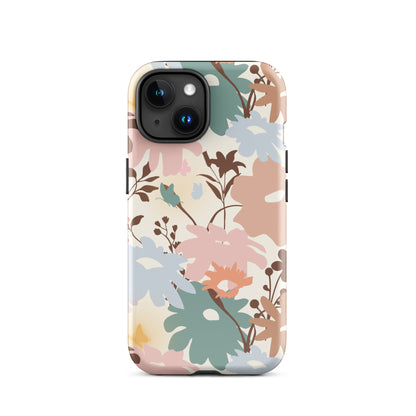 Retro Floral Fusion iPhone Case