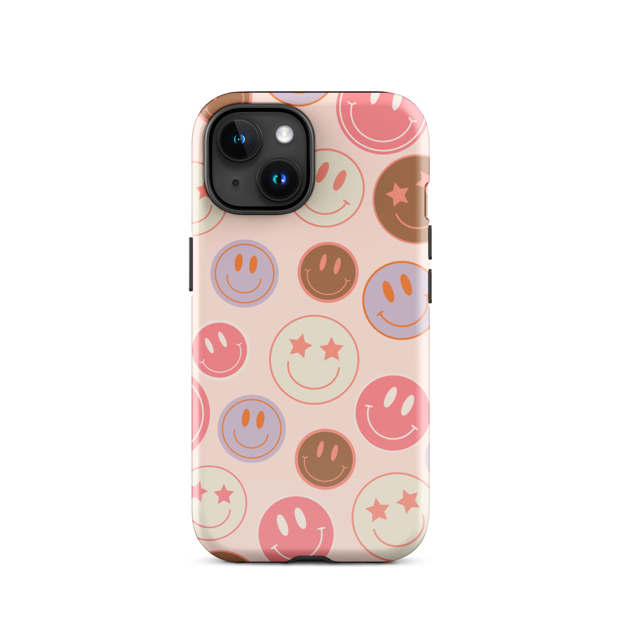 Preppy Pink Smiley Faces iPhone Case