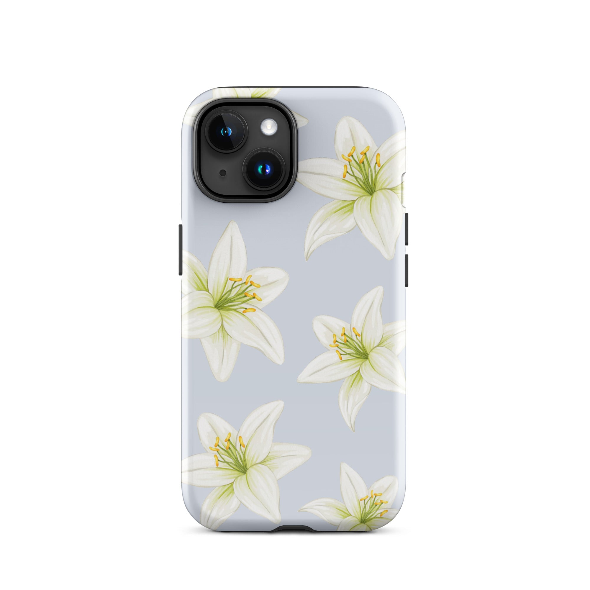 Blue Tiger Lily iPhone Case