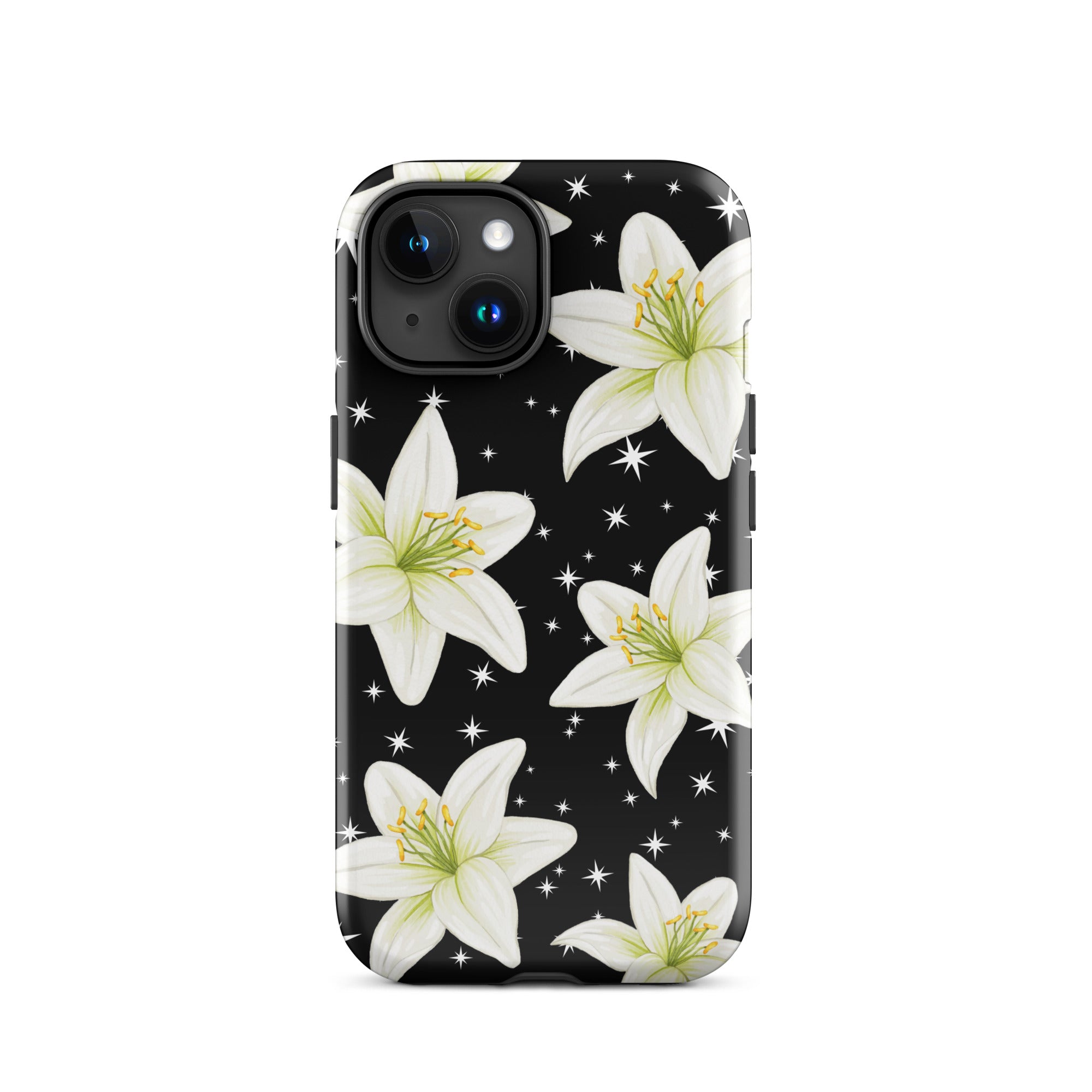 Tiger Lilies & Stars iPhone Case