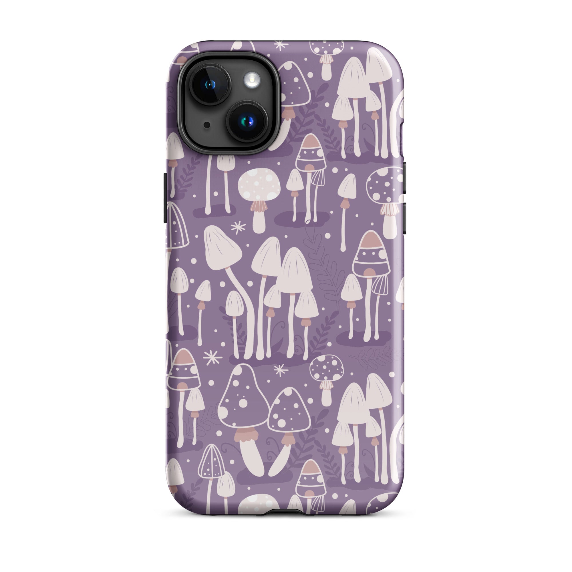 Mushroom Meadow iPhone Case iPhone 15 Plus Glossy