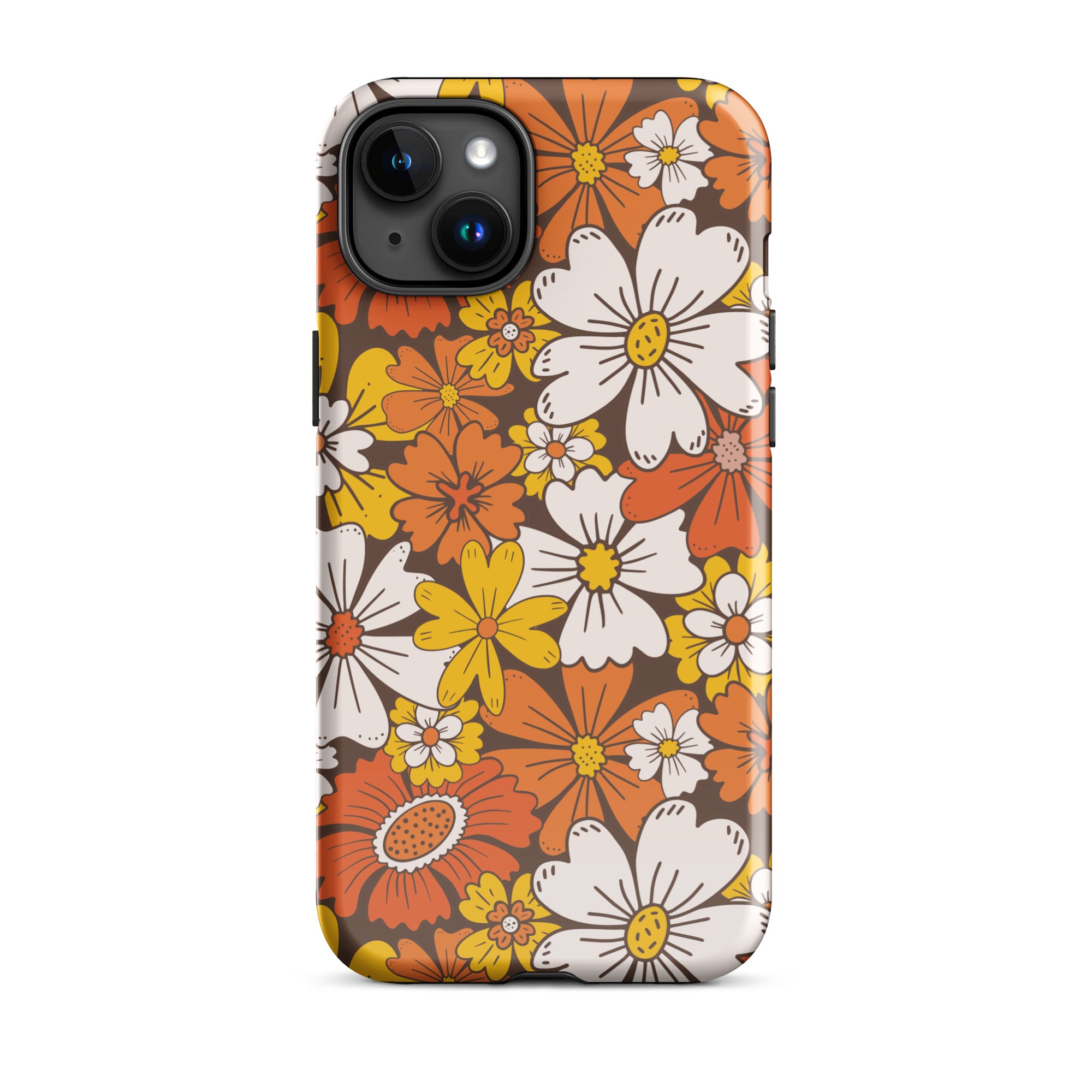 Retro Bloom iPhone Case iPhone 15 Plus Glossy