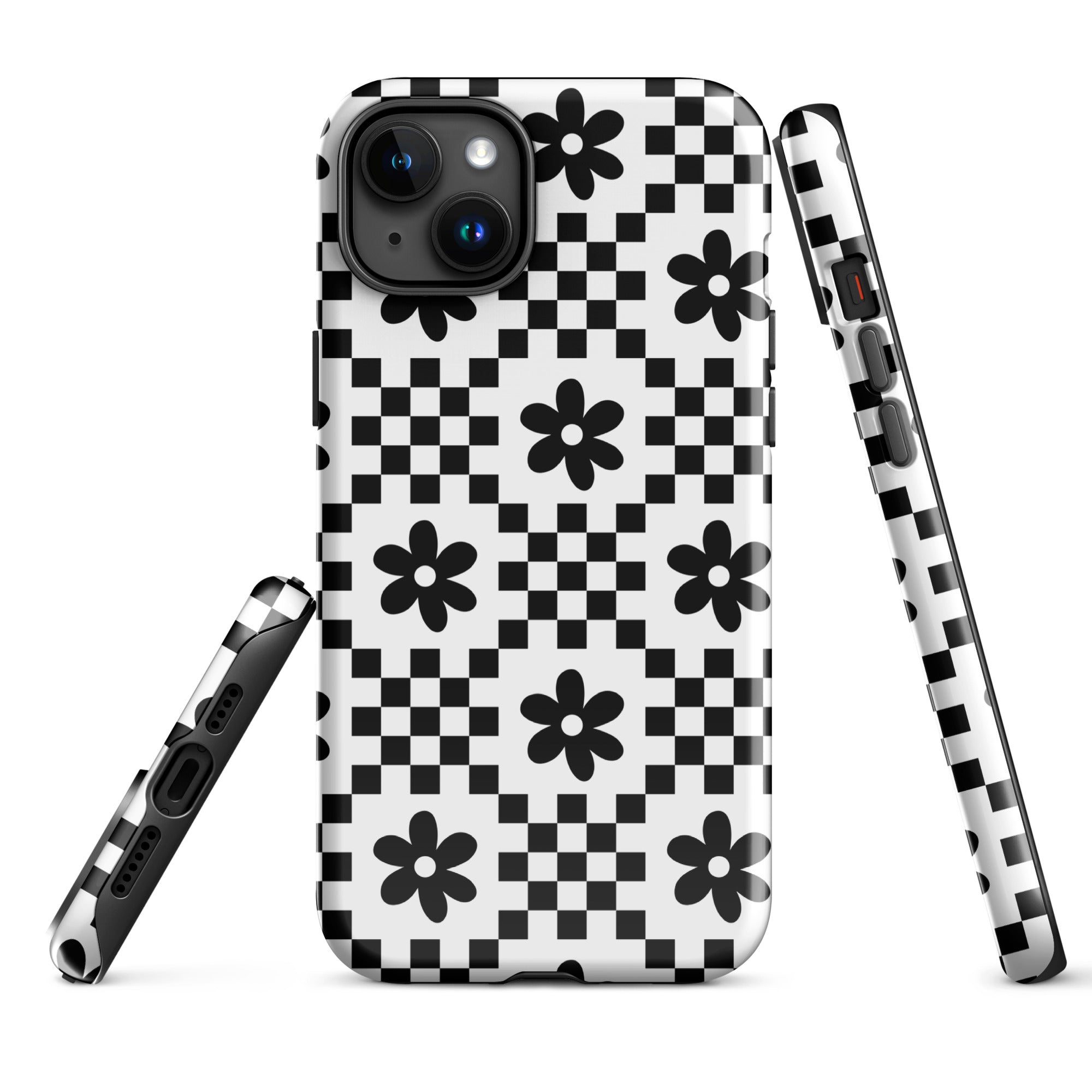 Monochrome Daisy iPhone Case