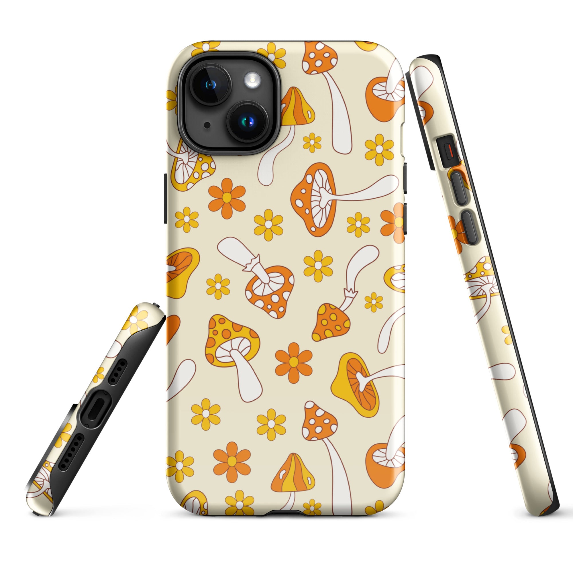 Retro Mushrooms iPhone Case