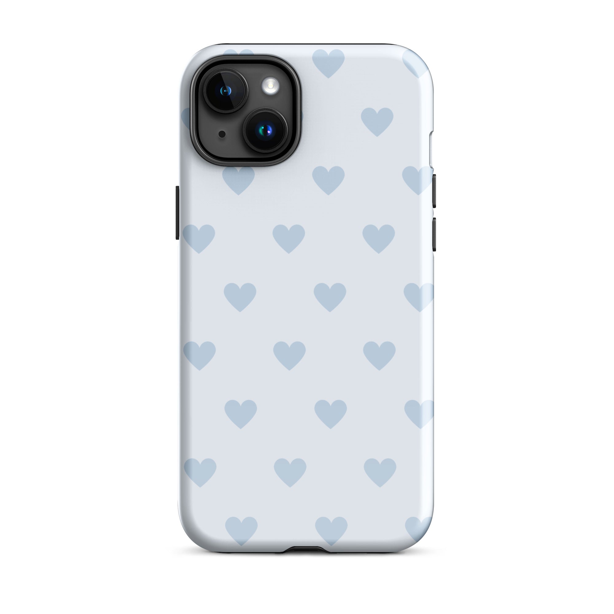 Light Blue Hearts iPhone Case