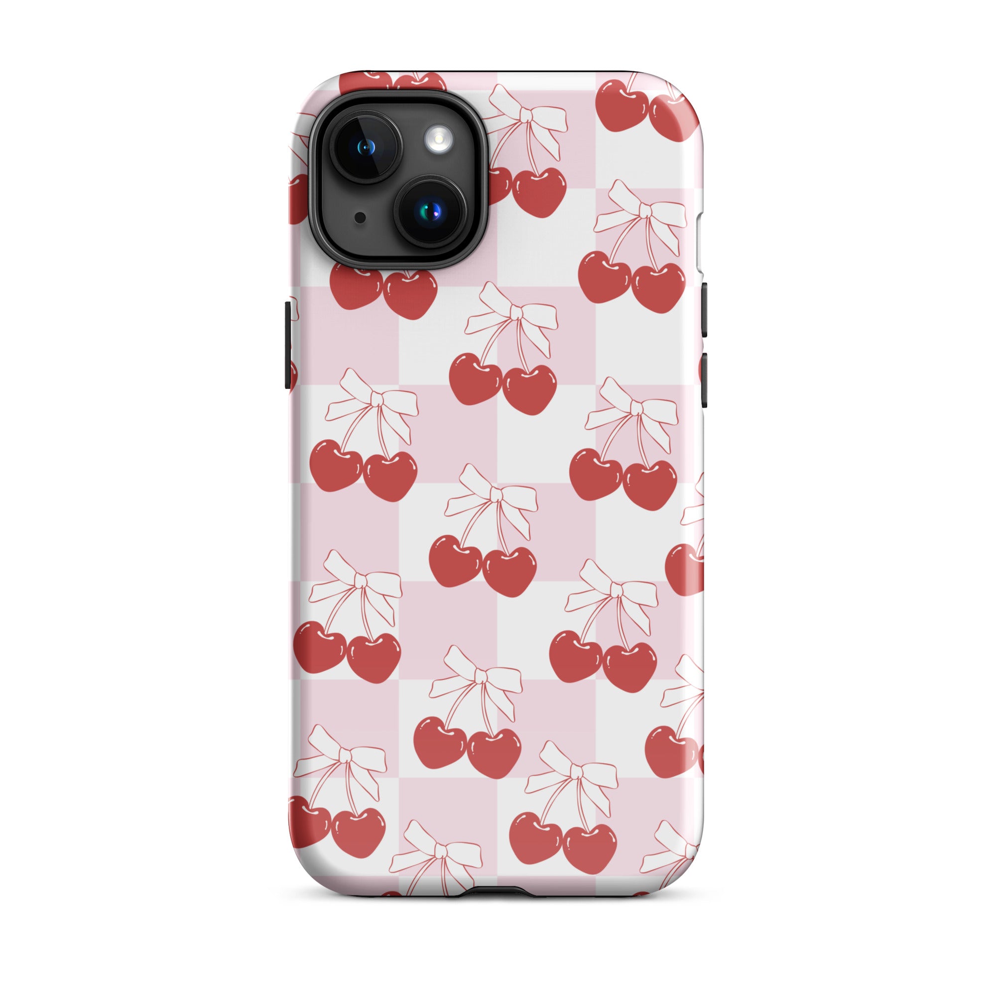Cherry Bows Coquette iPhone Case