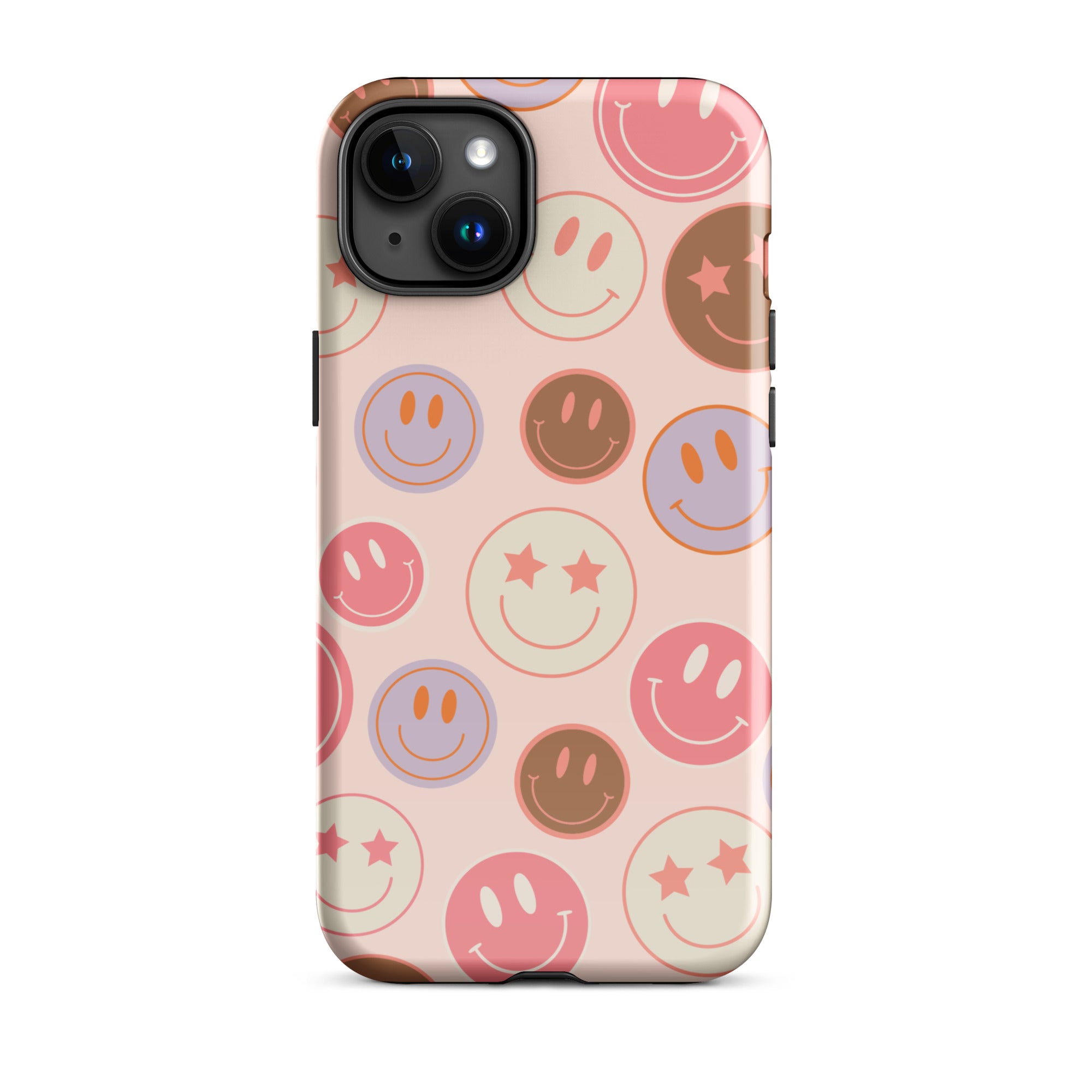 Preppy Pink Smiley Faces iPhone Case