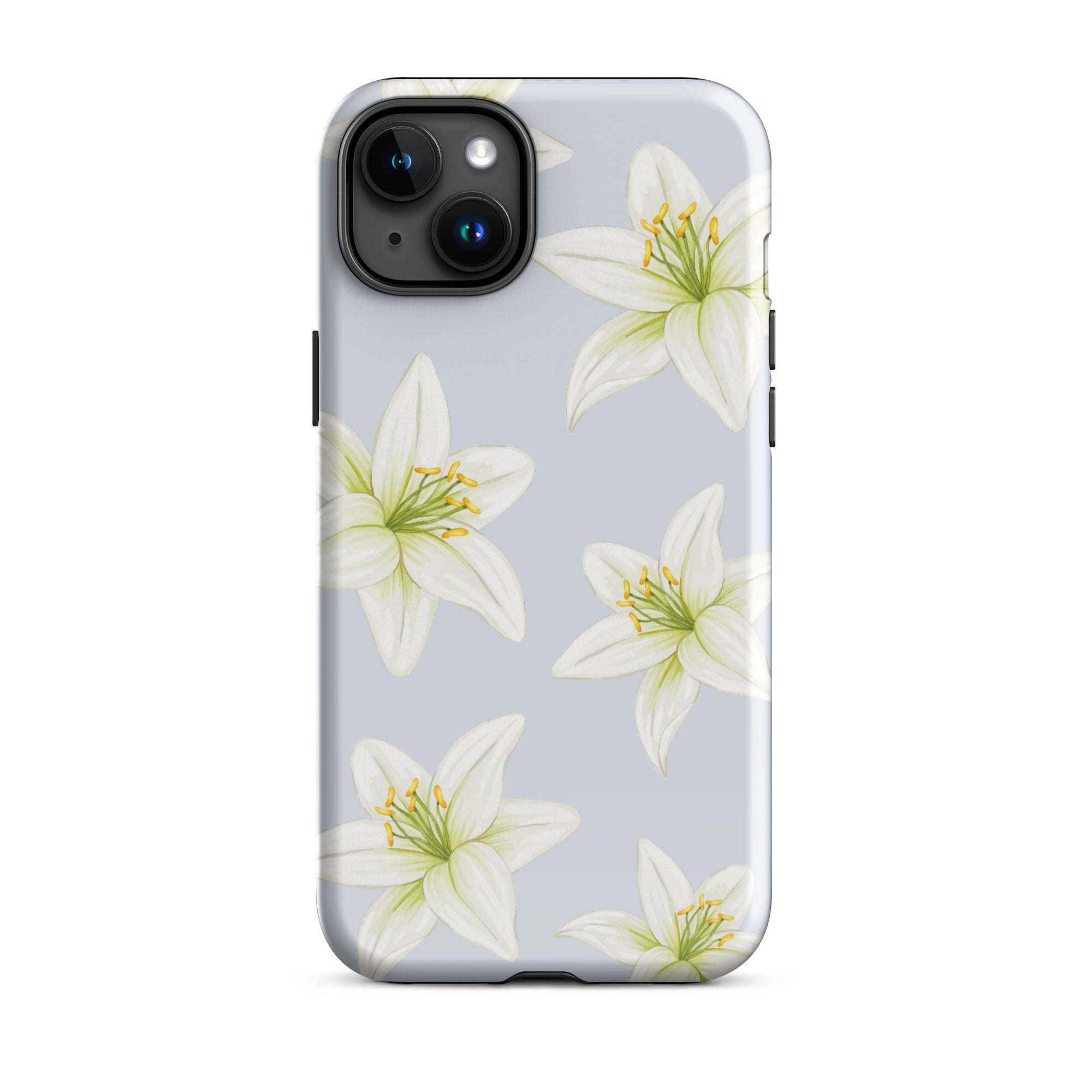 Blue Tiger Lily iPhone Case