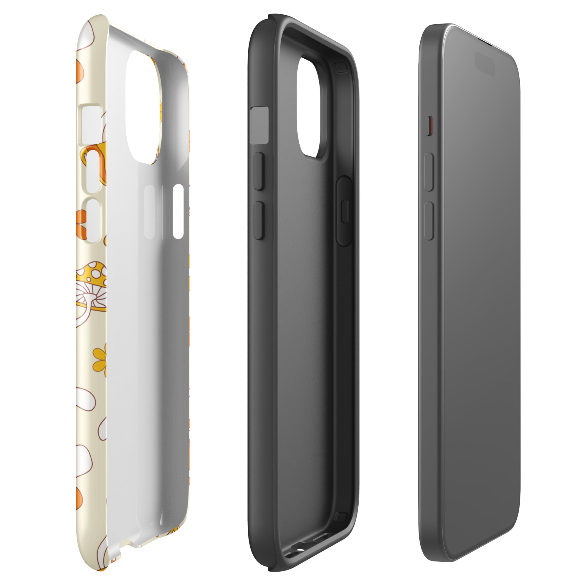 Retro Mushrooms iPhone Case