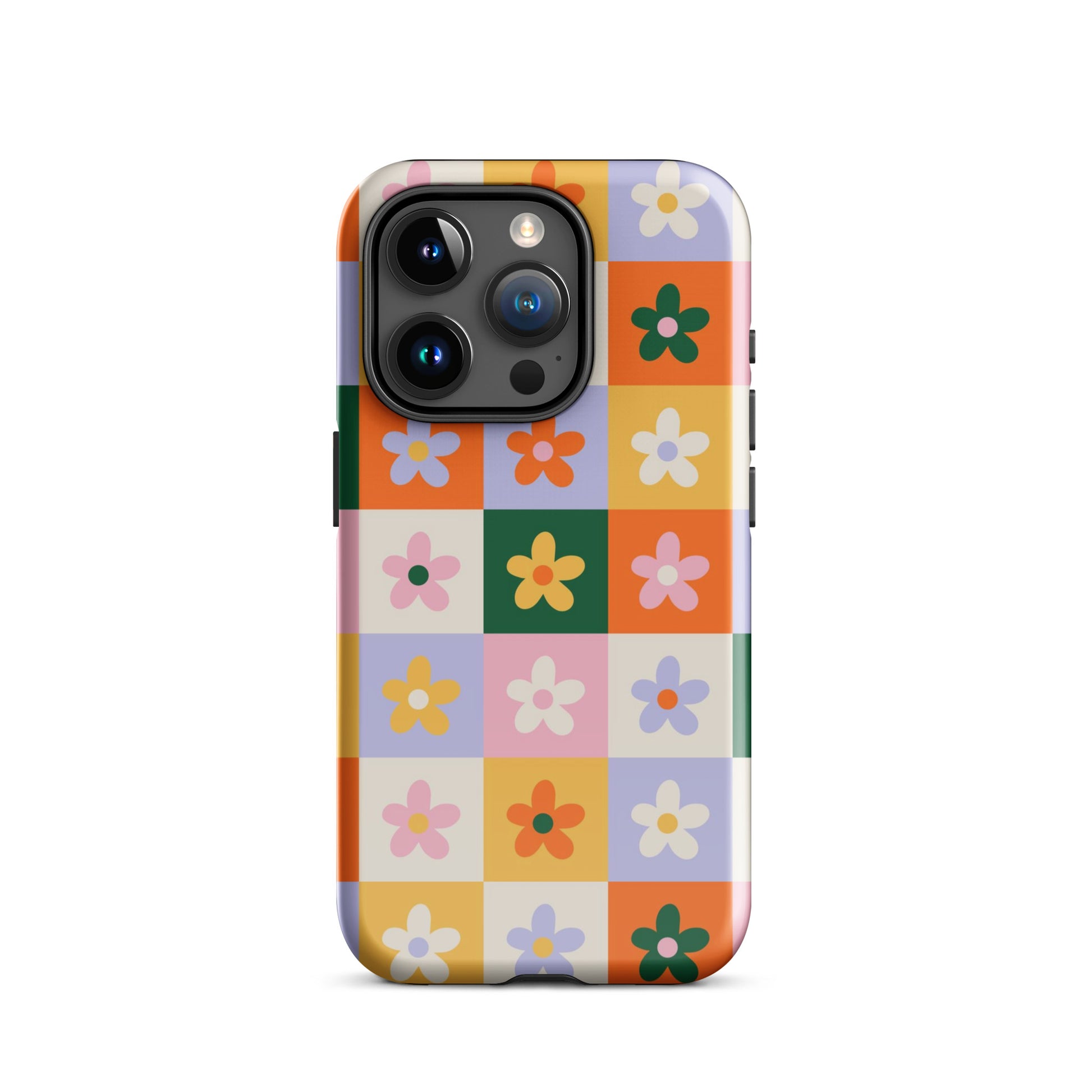 Patchwork Flowers iPhone Case iPhone 15 Pro Glossy