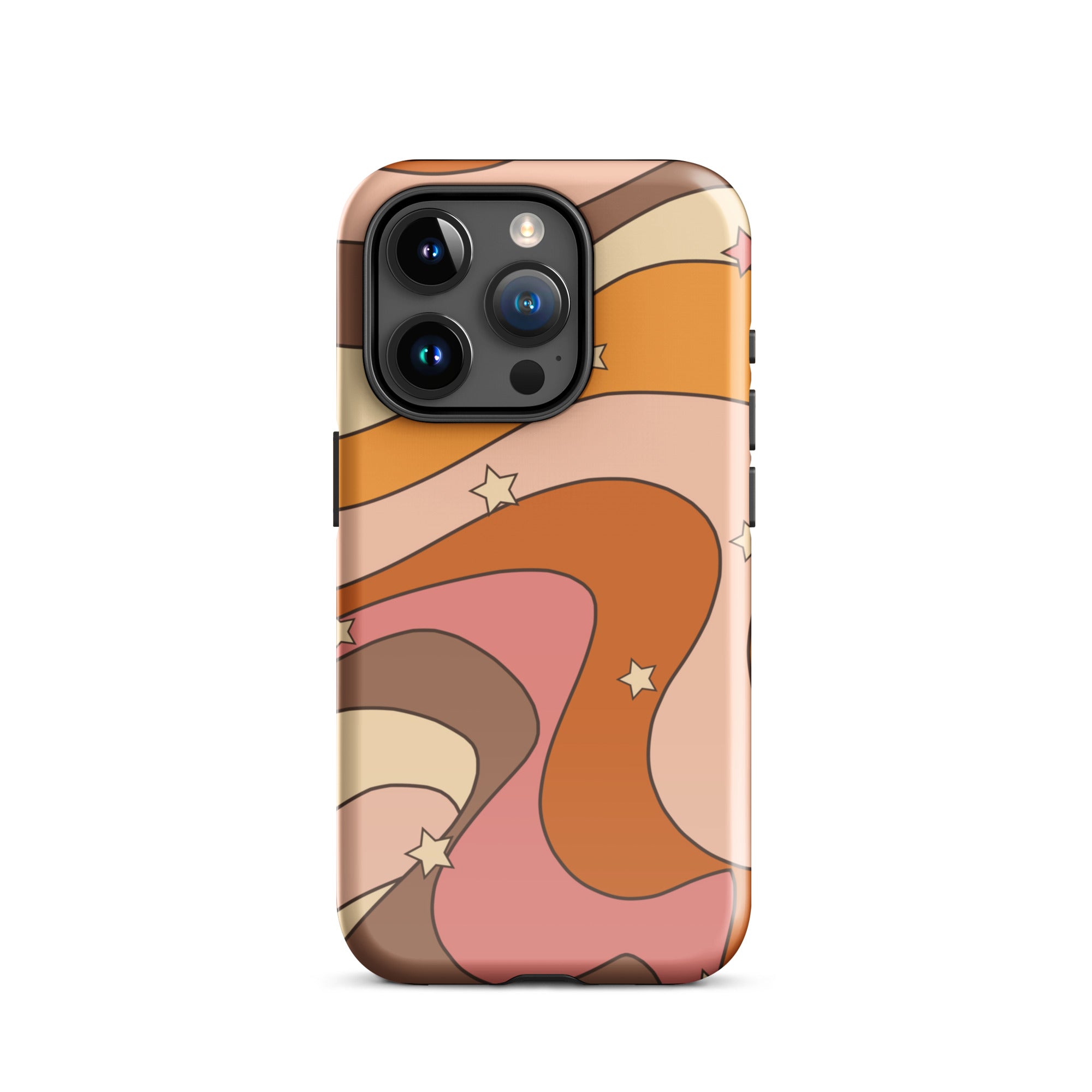 Stars Wavy iPhone Case iPhone 15 Pro Glossy