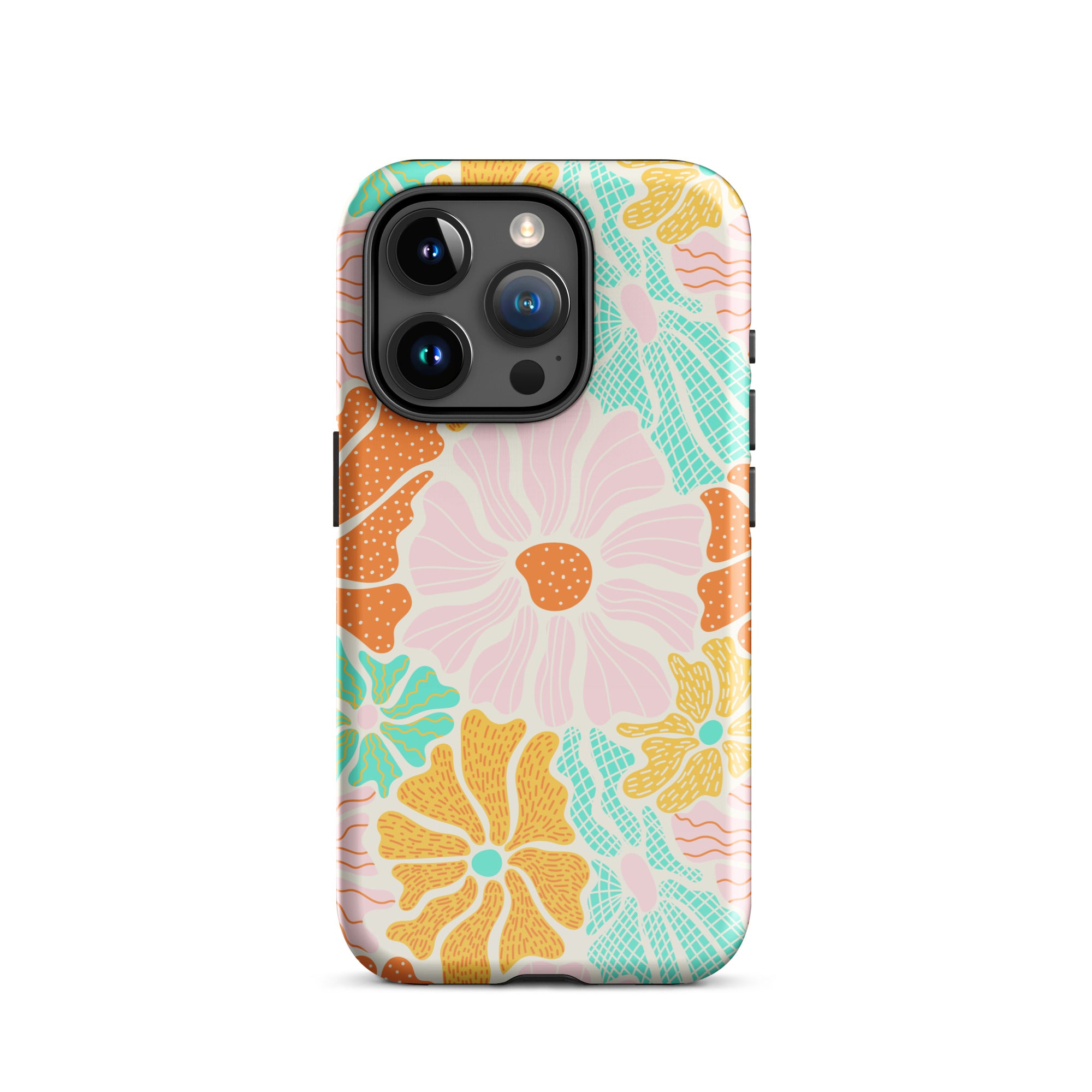 Neon Garden iPhone Case iPhone 15 Pro Glossy