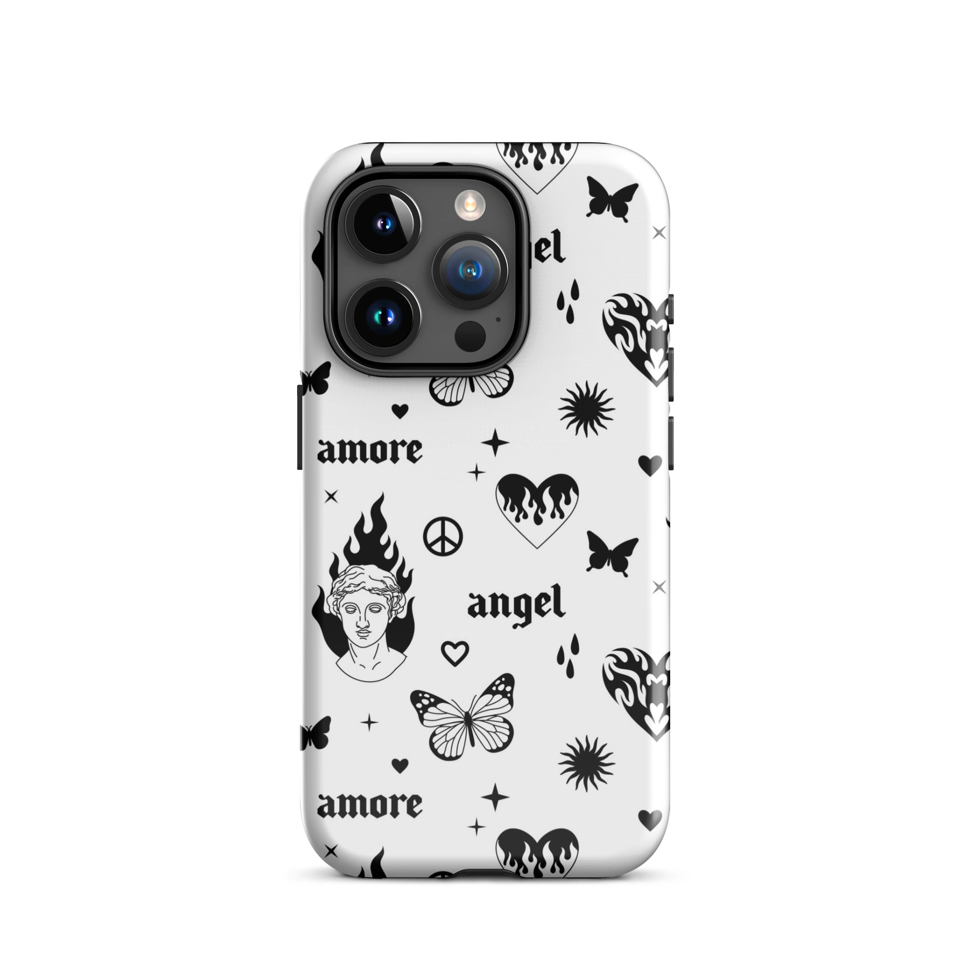 Y2K Angel Heart iPhone Case iPhone 15 Pro Glossy