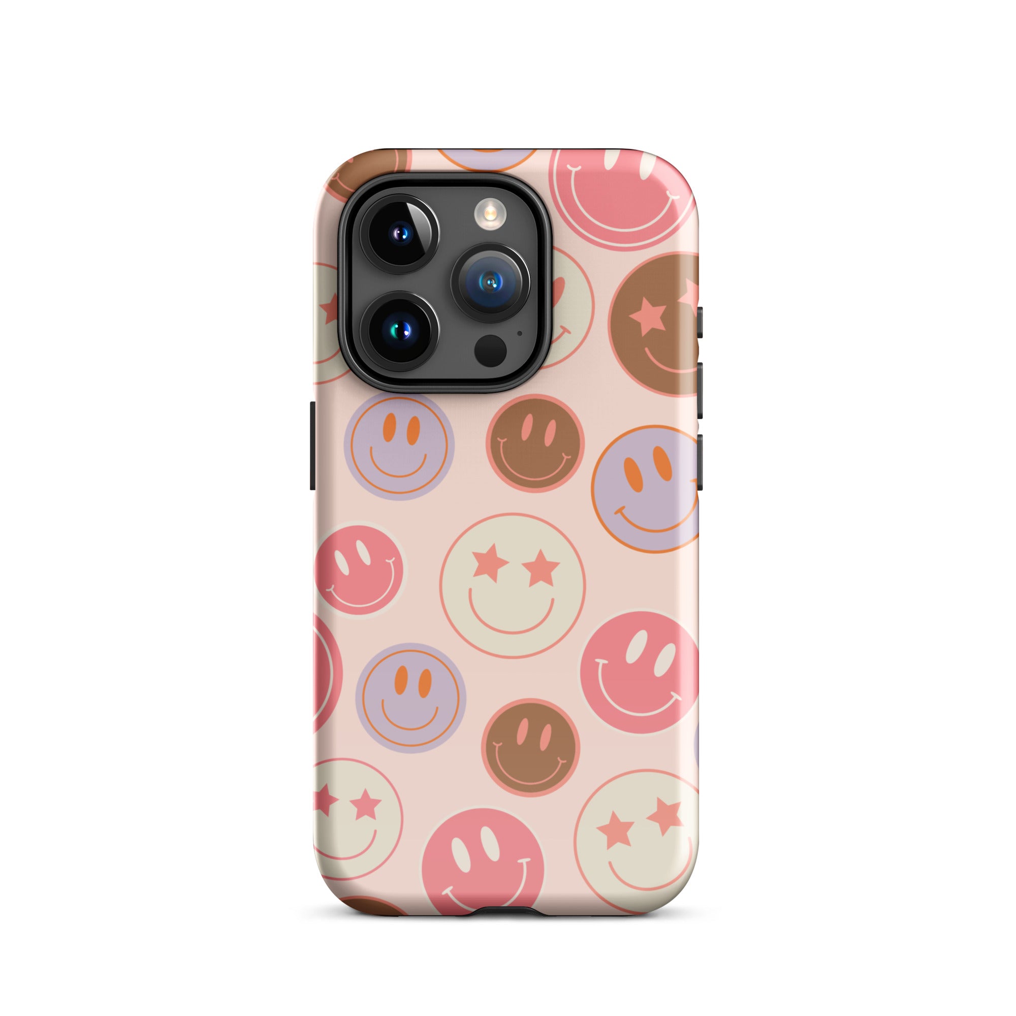 Preppy Pink Smiley Faces iPhone Case