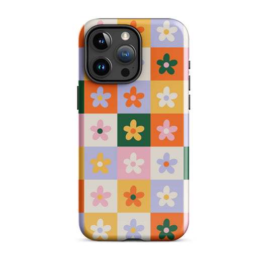 Patchwork Flowers iPhone Case iPhone 15 Pro Max Glossy