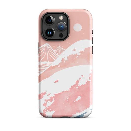 Pink Winter Night iPhone Case iPhone 15 Pro Max Glossy