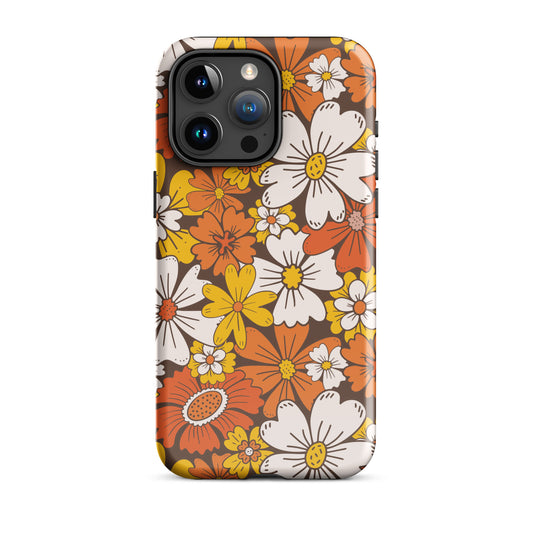 Retro Bloom iPhone Case iPhone 15 Pro Max Glossy